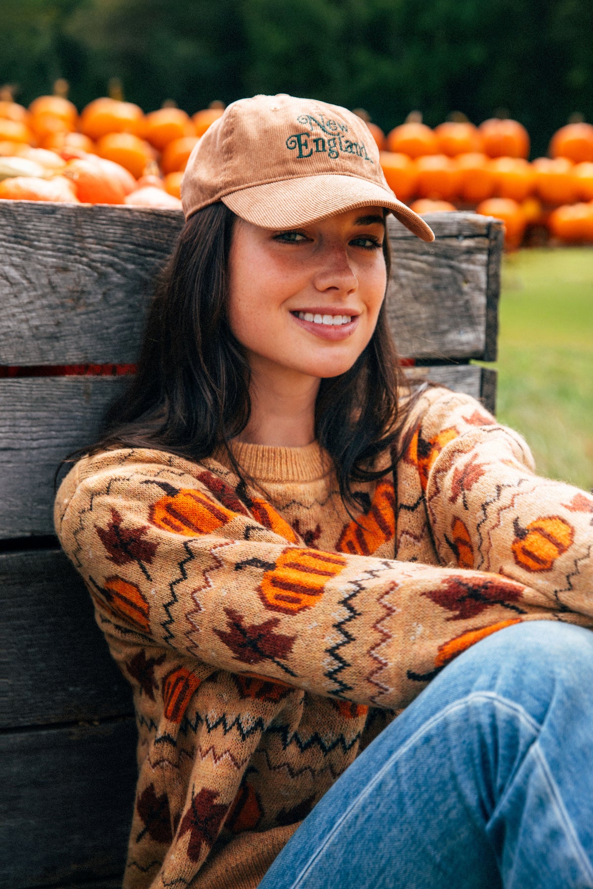 New England Classic Corduroy Hat in Tan