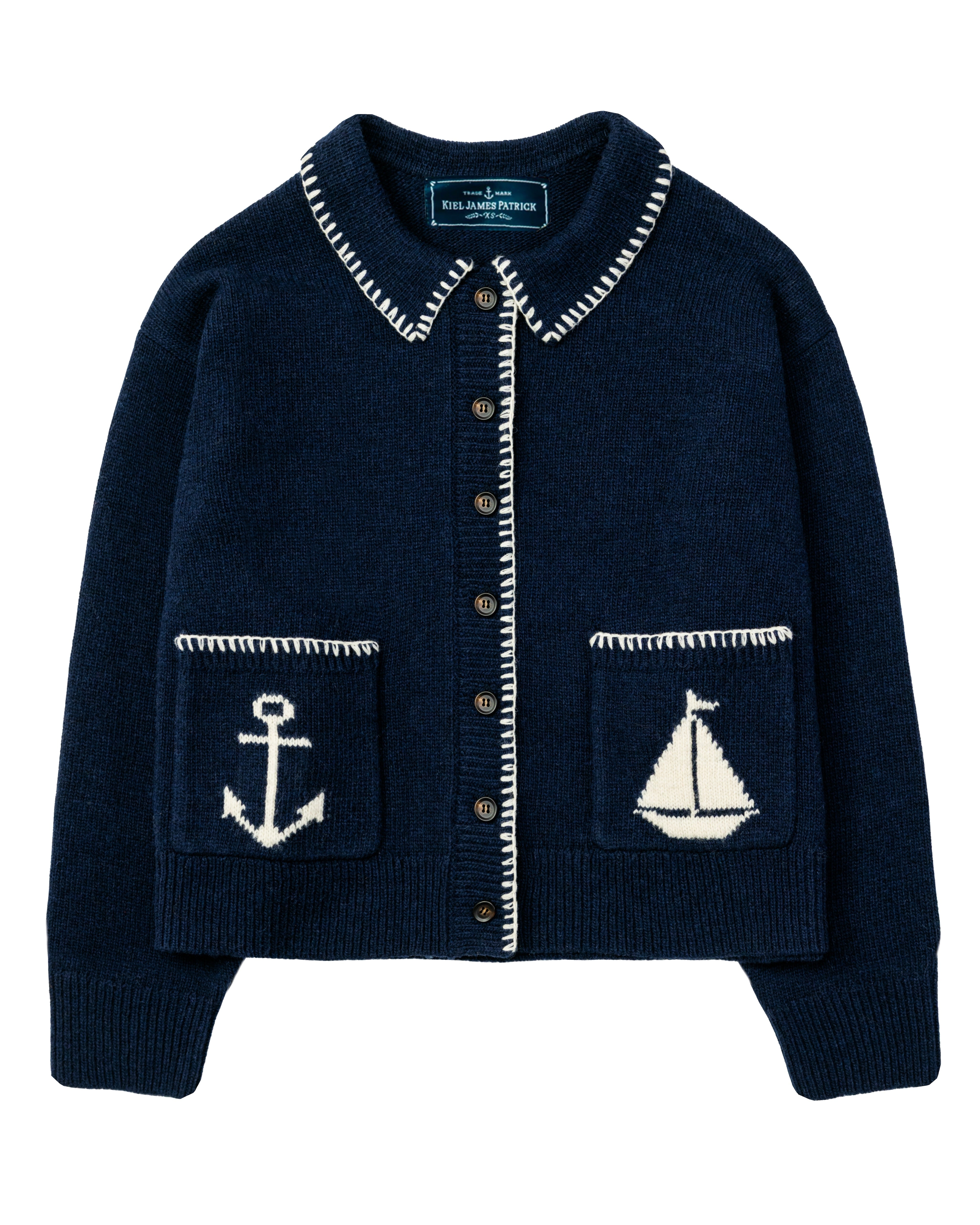 New England Heirloom Cardigan in Seas the Day