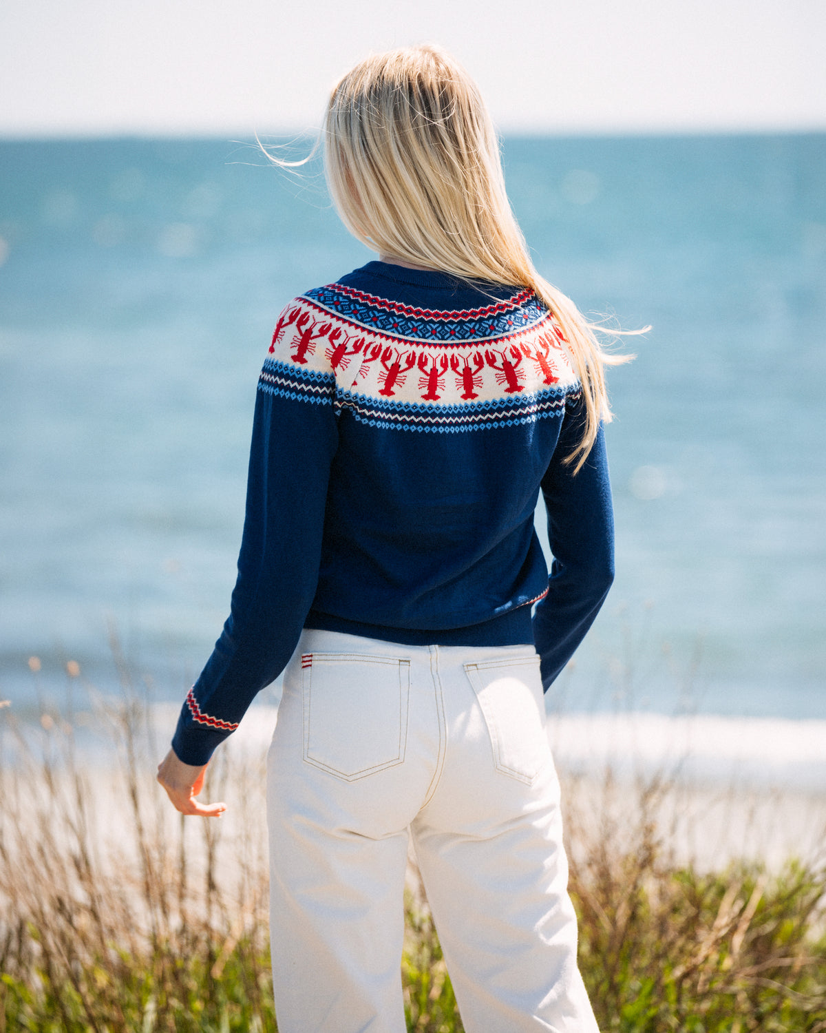 New England Lobster Cardigan