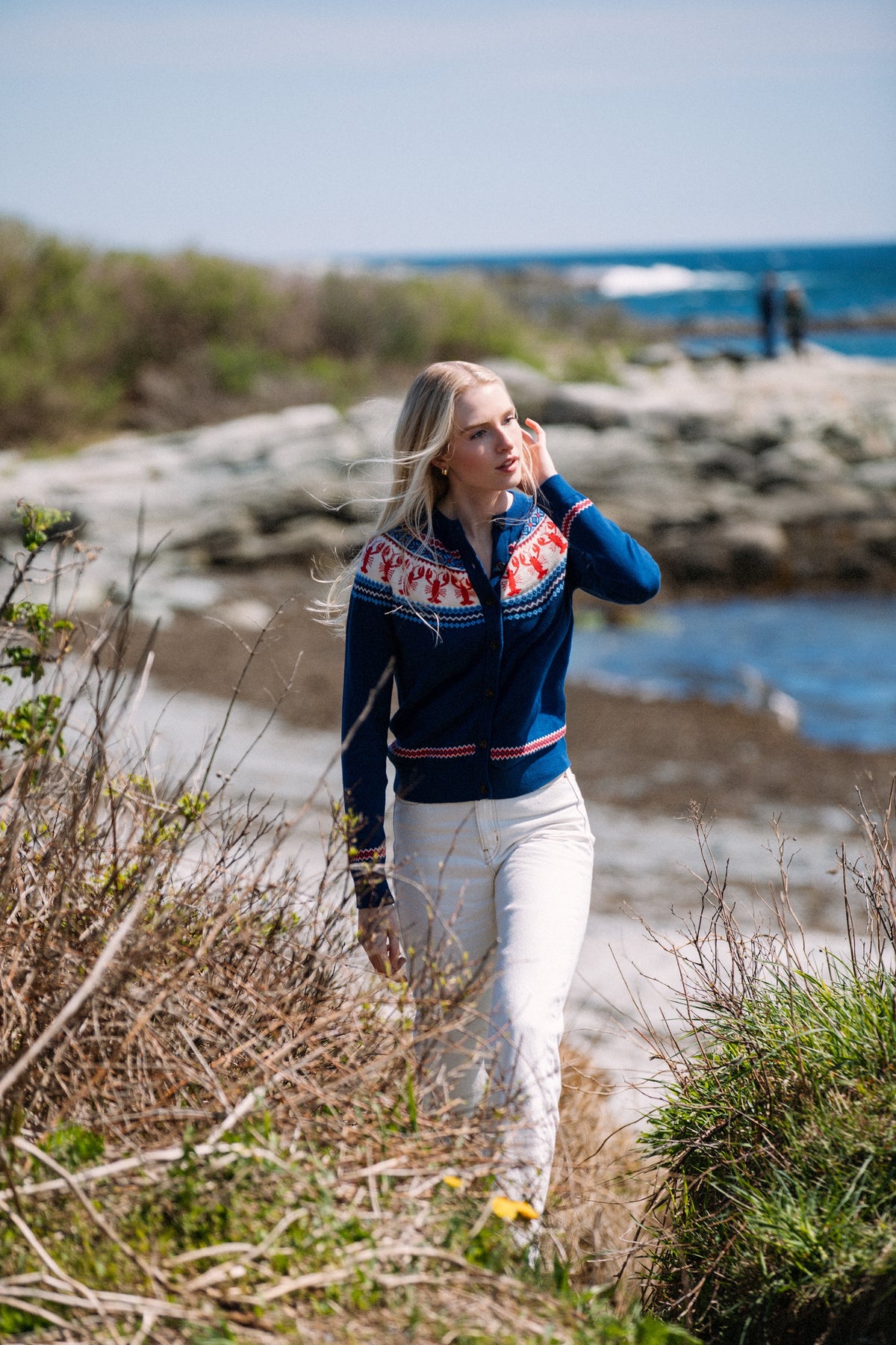 New England Lobster Cardigan