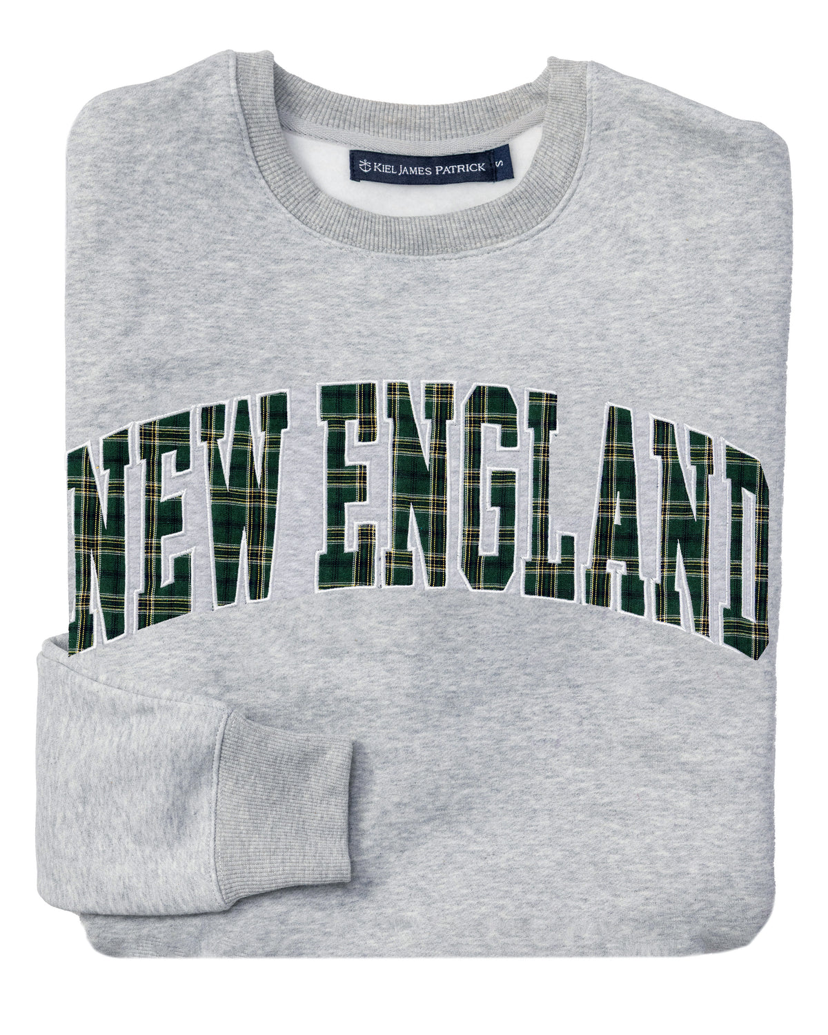 New England Varsity Cropped Sweatshirt in Grey