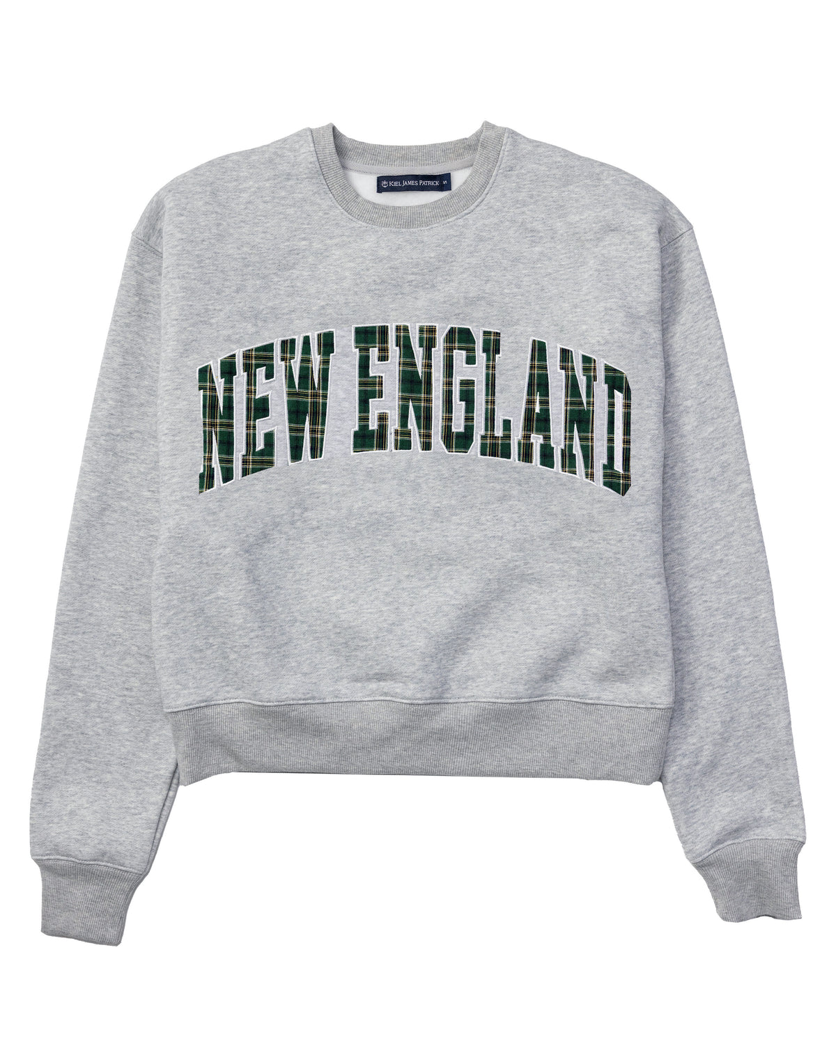 New England Varsity Cropped Sweatshirt in Grey