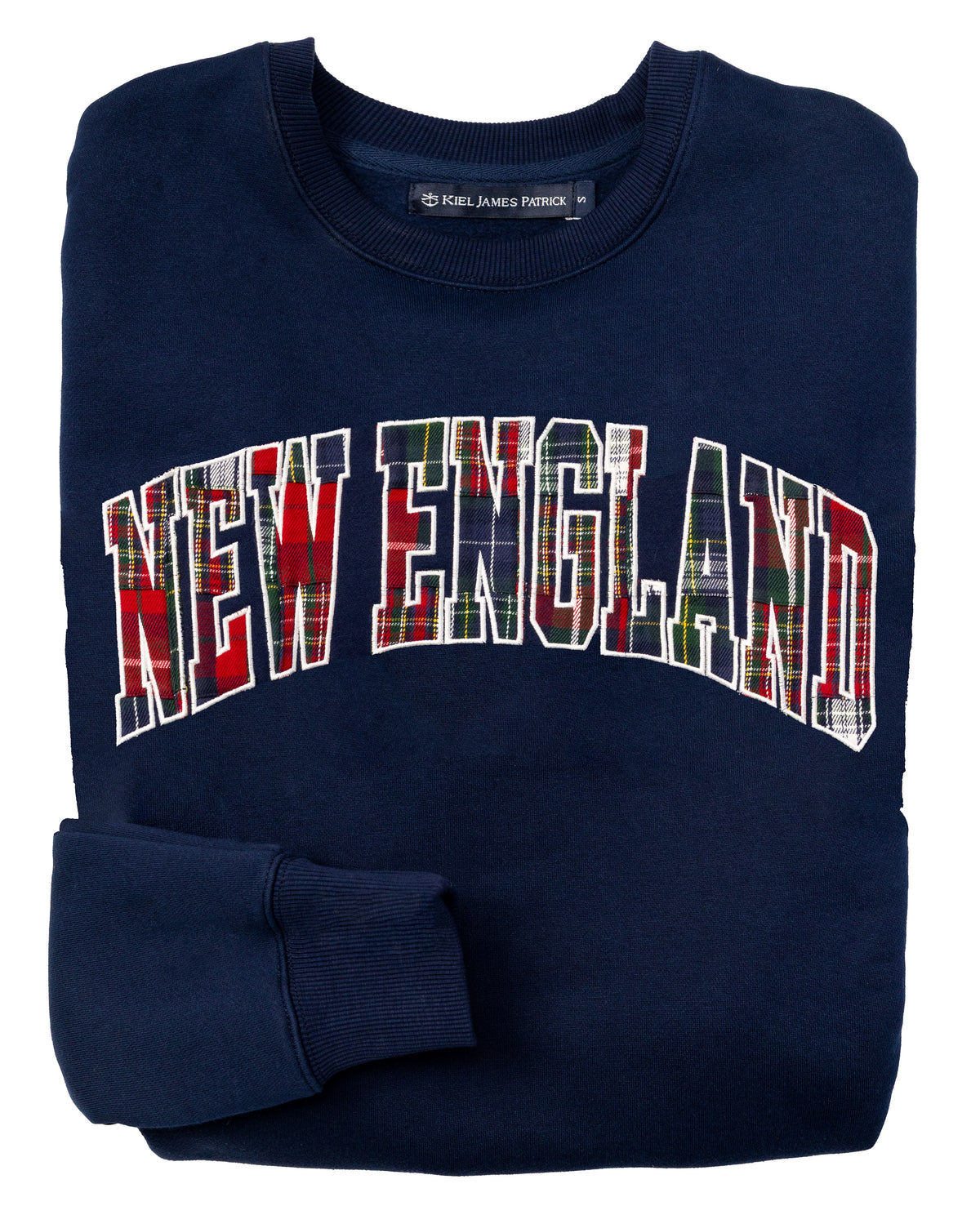 New England Varsity Cropped Sweatshirt In Navy