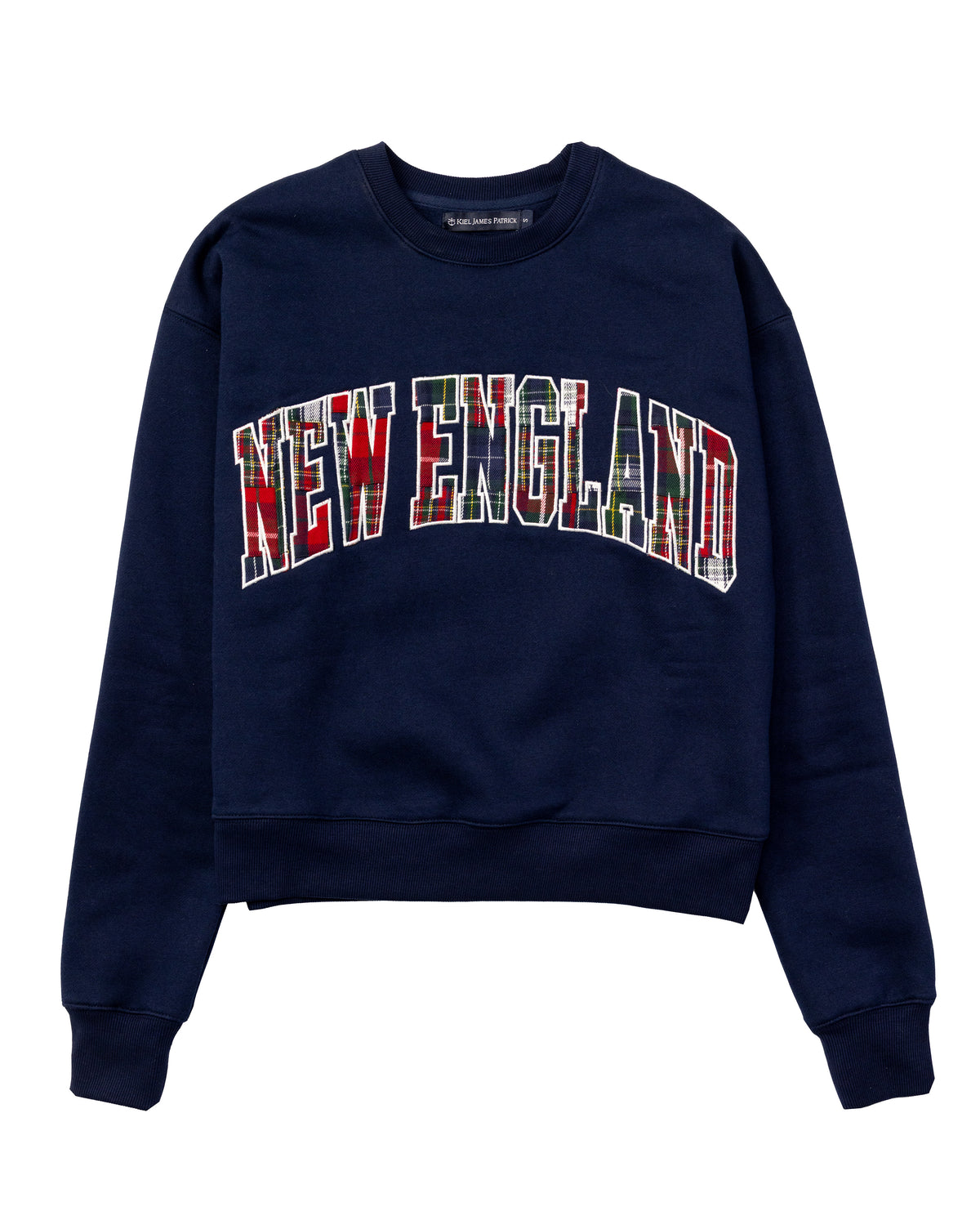 New England Varsity Cropped Sweatshirt In Navy