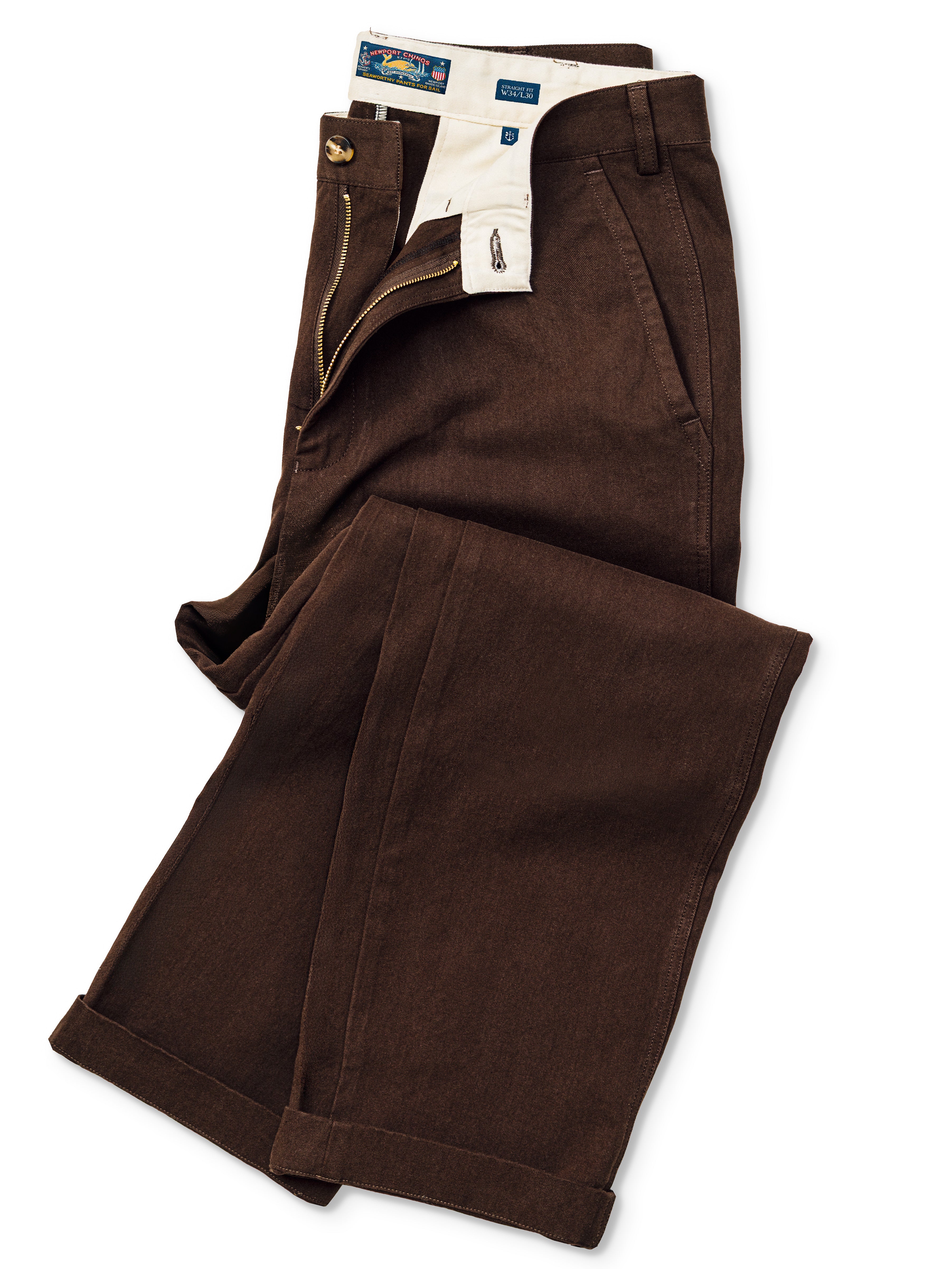 Newport Chino Pants in Walnut