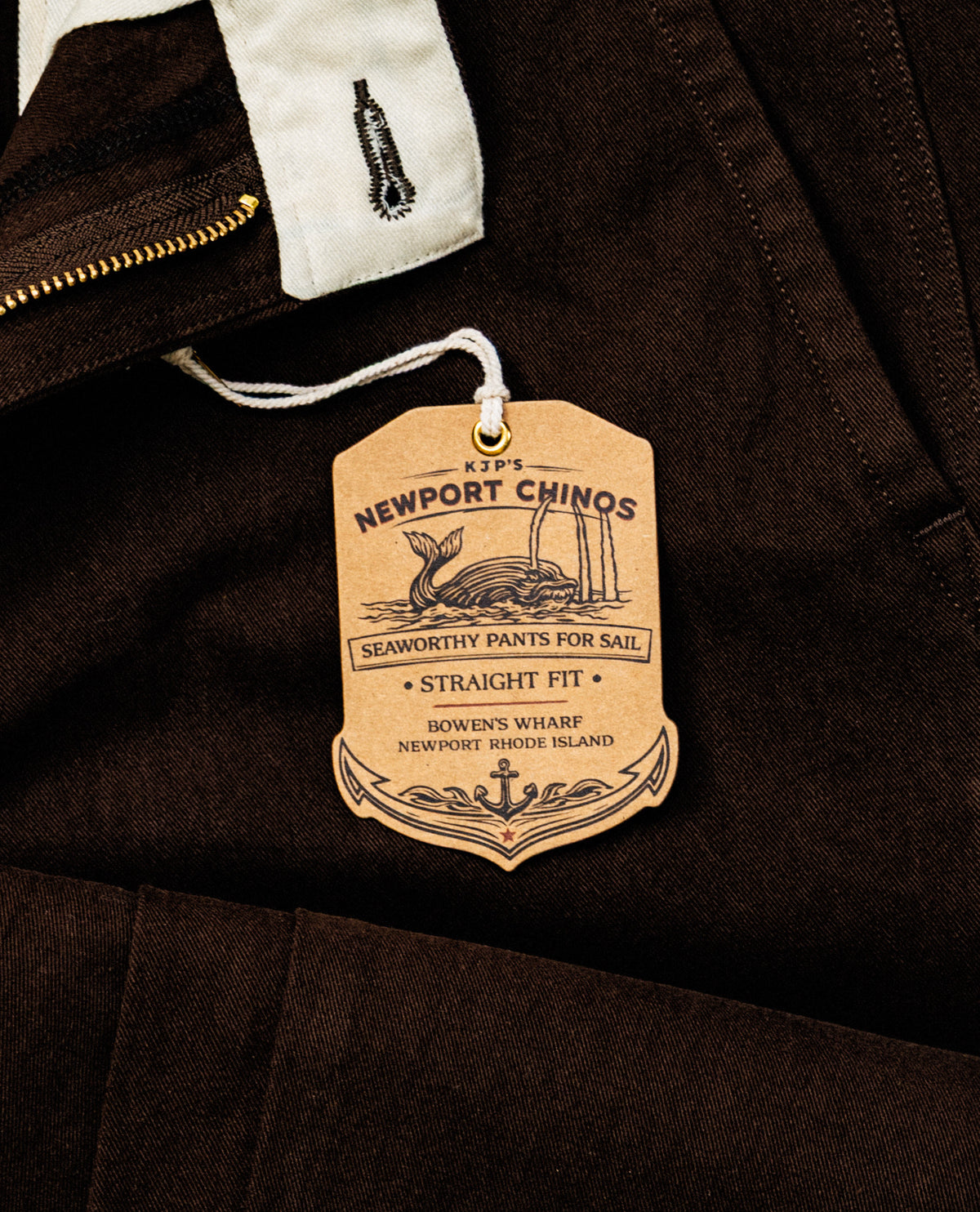 Newport Chino Pants in Walnut