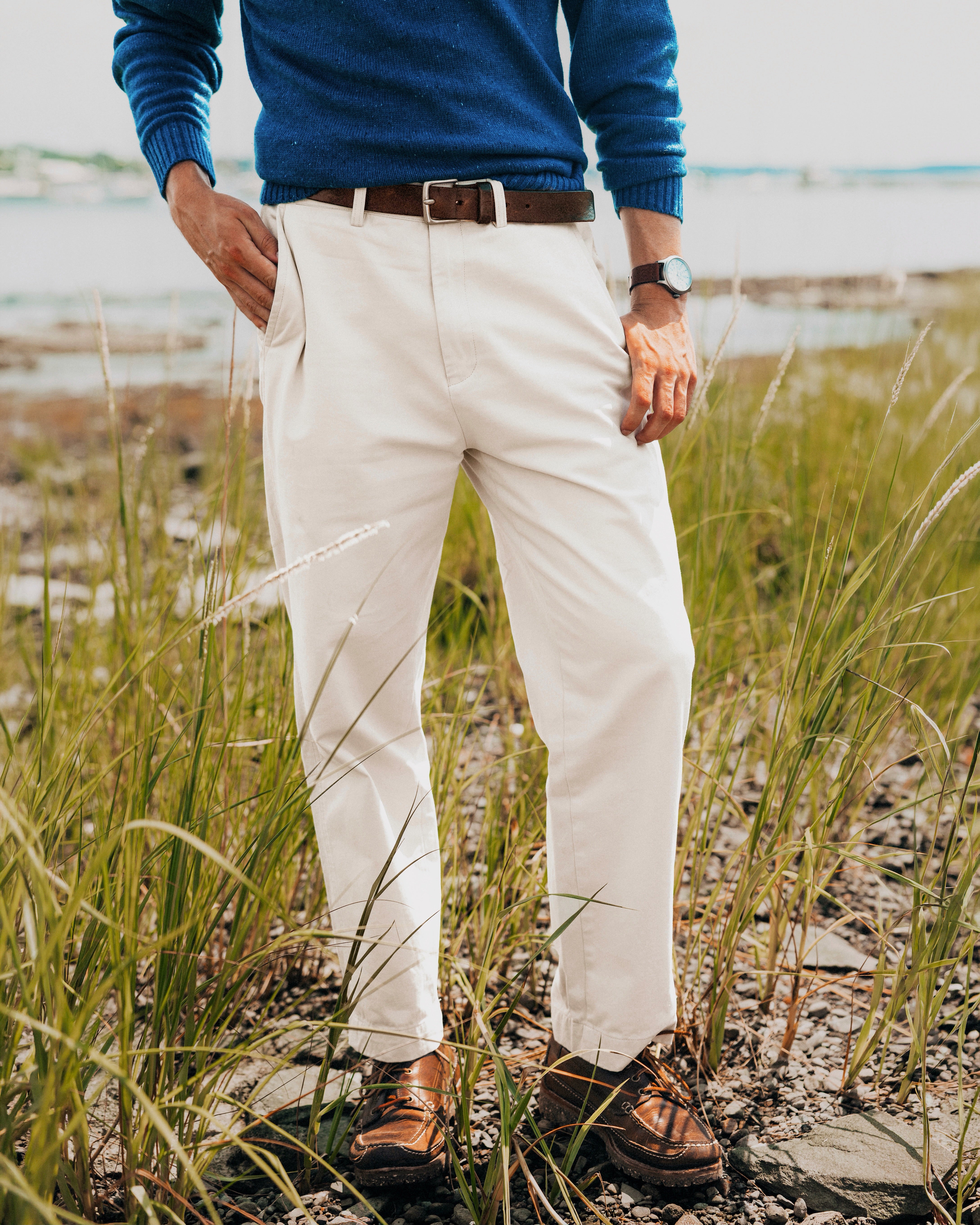 Newport Chino Pants in Oatmeal