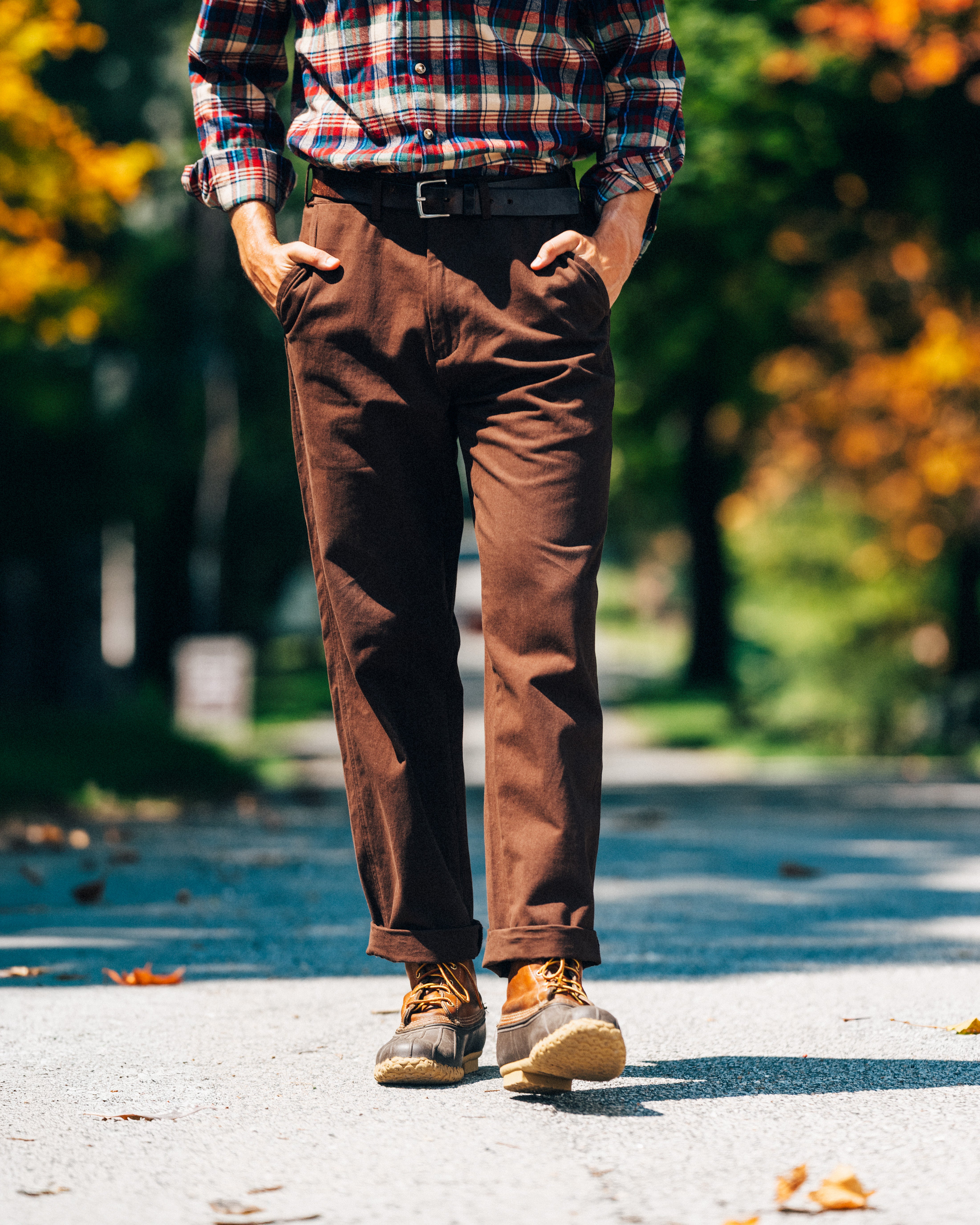 Newport Chino Pants in Walnut
