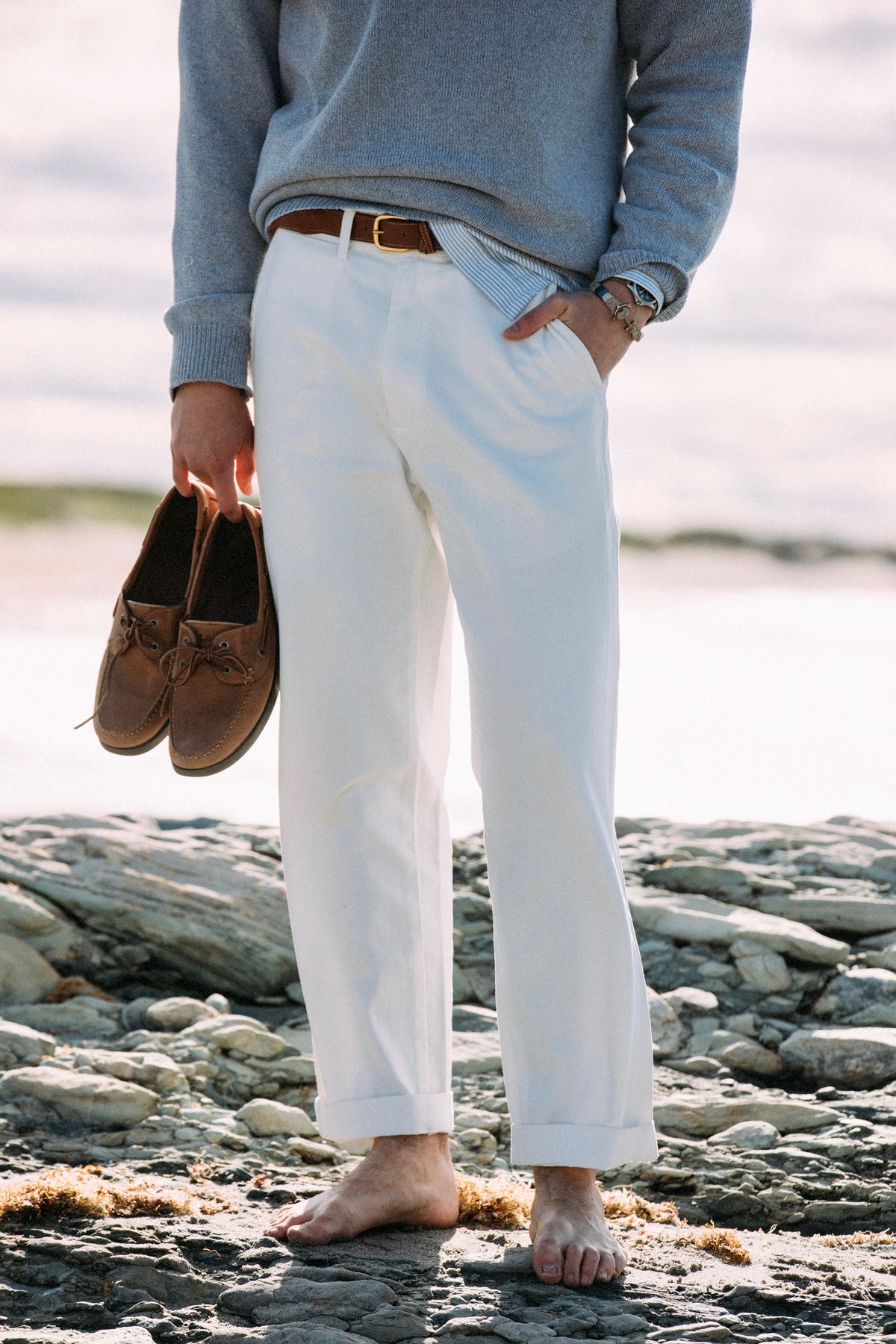 Newport Chino Pants in White