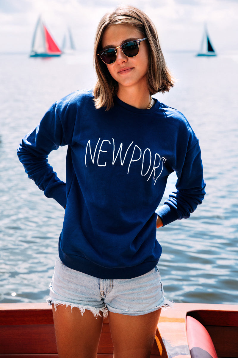 newport cigarettes christmas sweater KJP Newport Rope Hand Stitched Crewneck Sweatshirt in Navy Blue L newport cigarettes christmas sweater KJP Newport Rope Hand Stitched Crewneck Sweatshirt in Navy Blue L