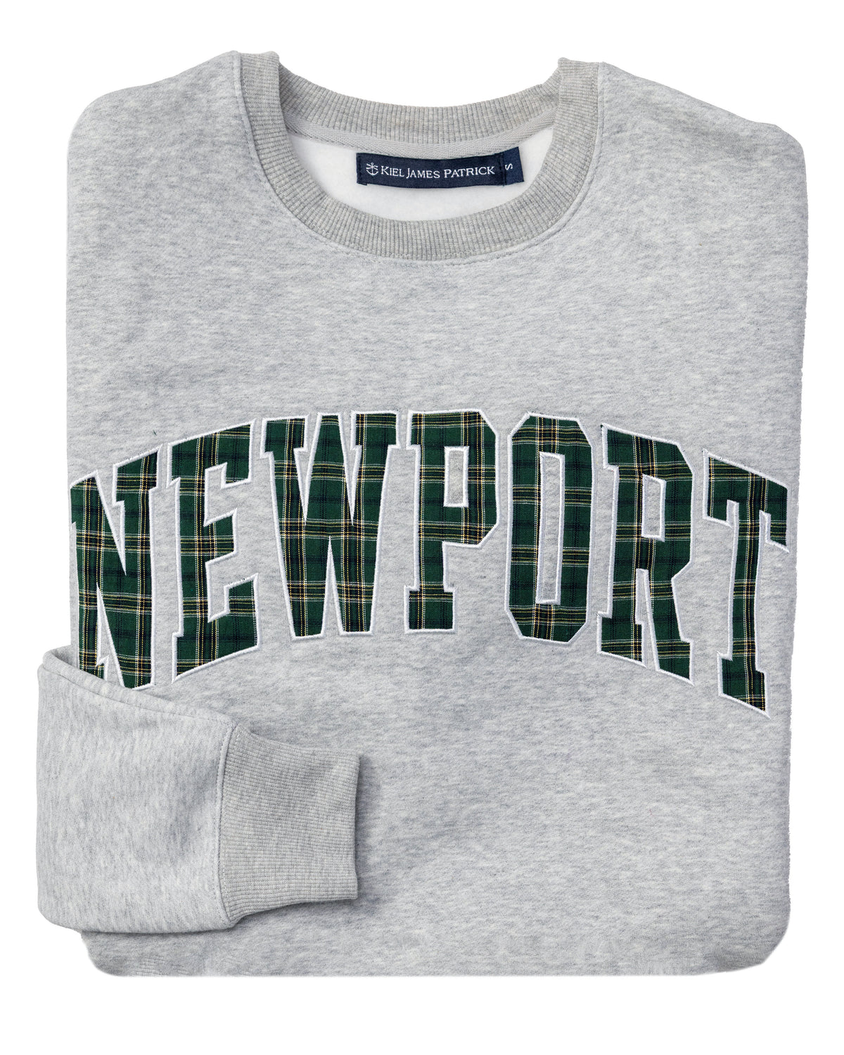 Newport Varsity Cropped Sweatshirt in Grey