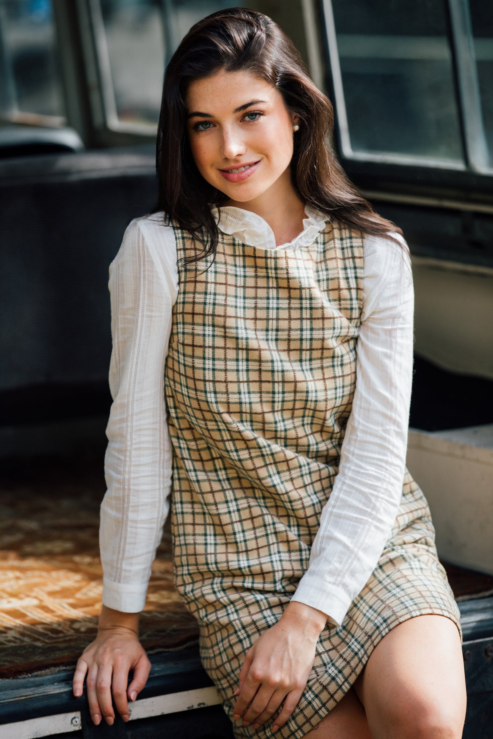 KJP Women's Oak Haven Plaid Shift Dress – Kiel James Patrick
