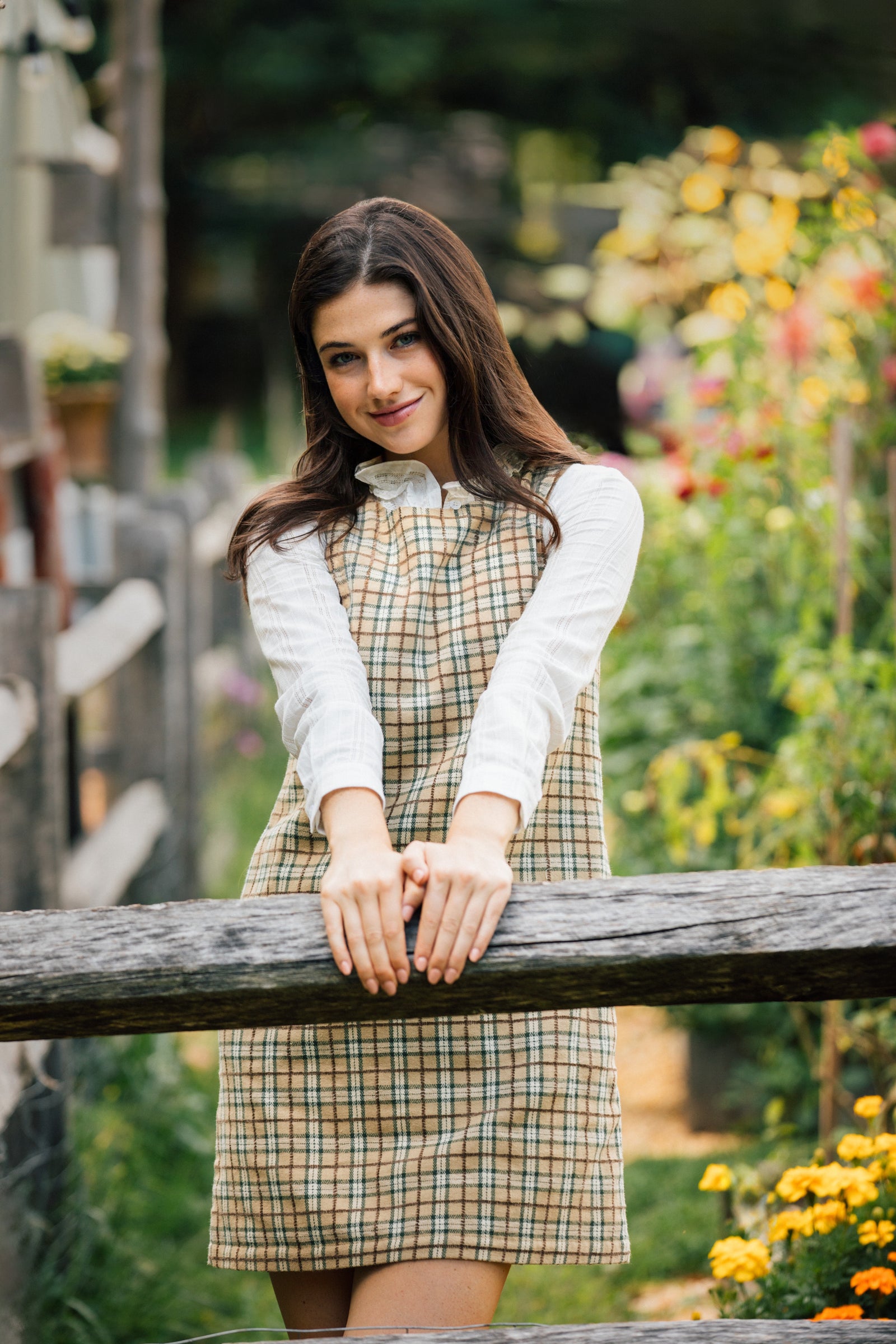 KJP Women's Oak Haven Plaid Shift Dress – Kiel James Patrick