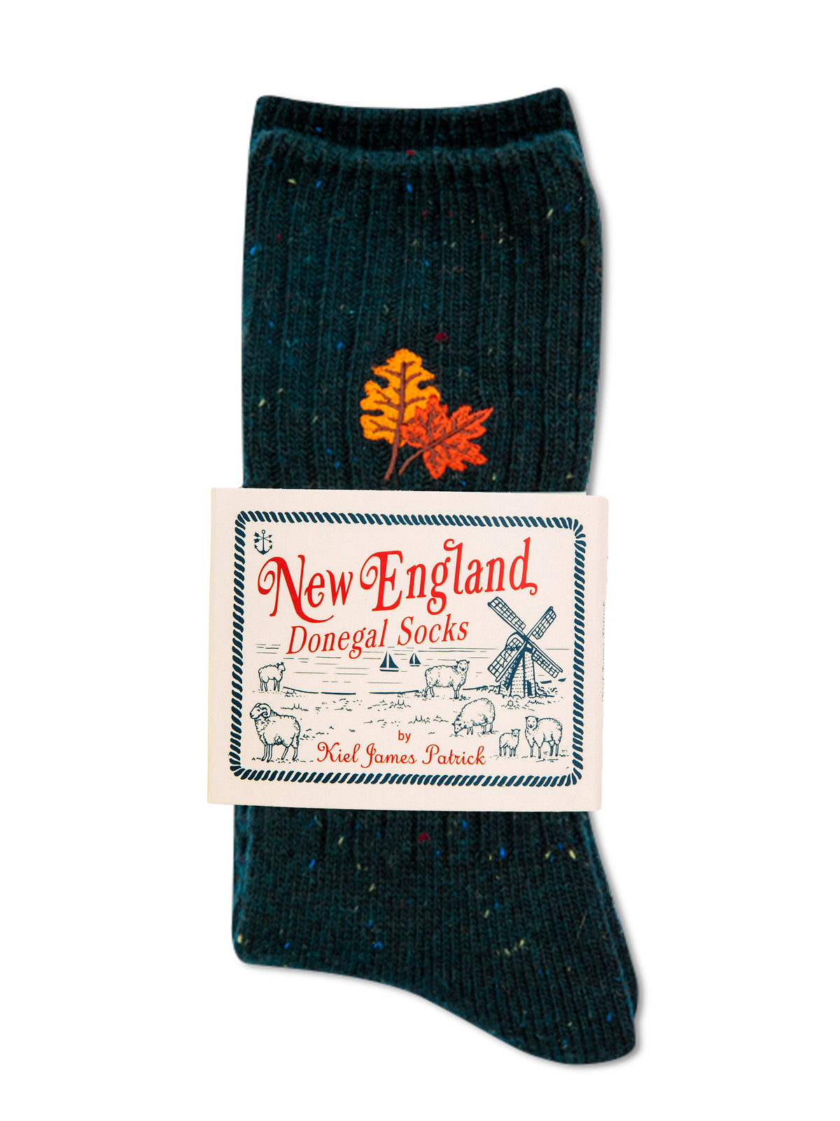 Oak Leaf Donegal Socks