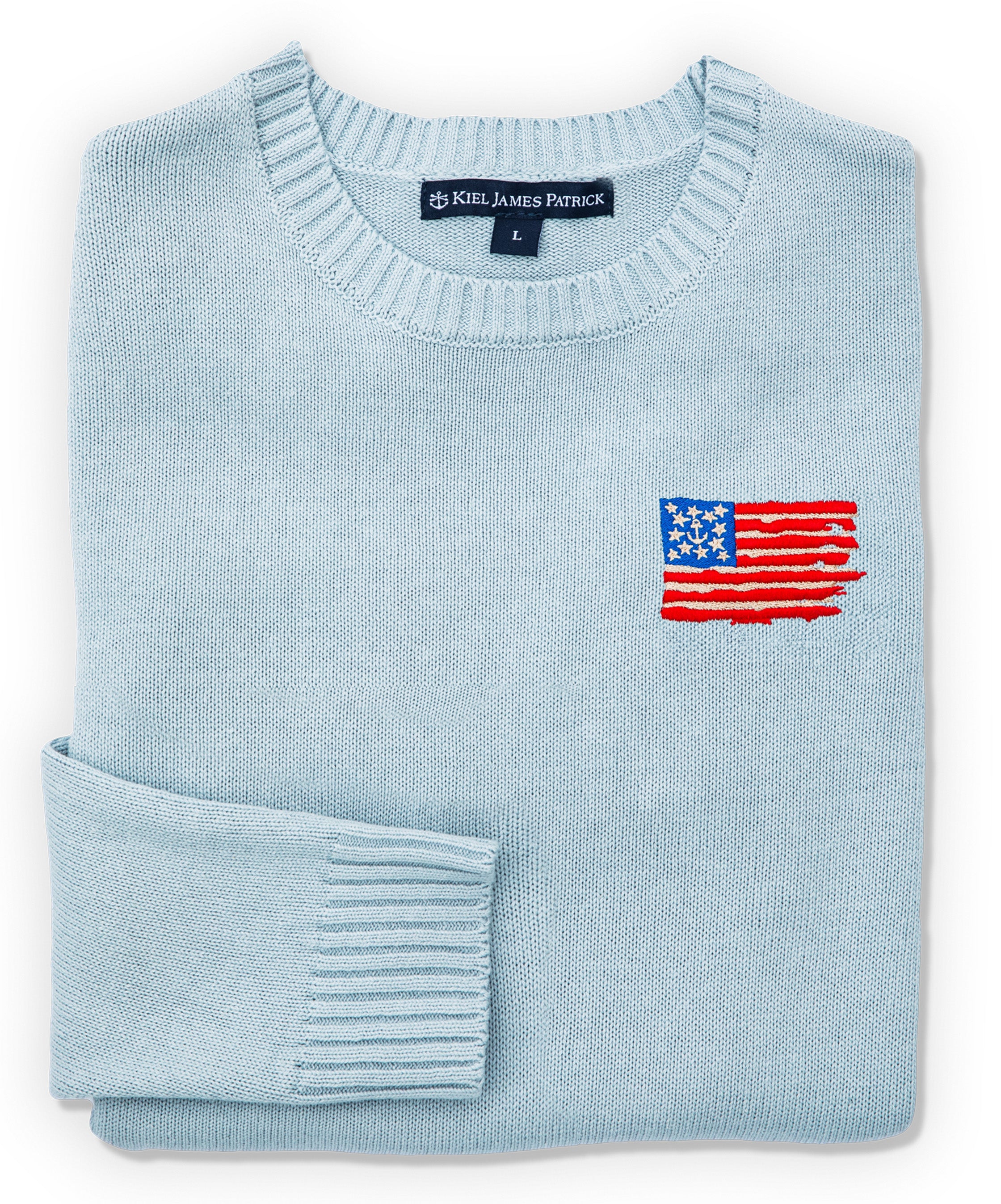 Old Glory Embroidered Sweater - Women's