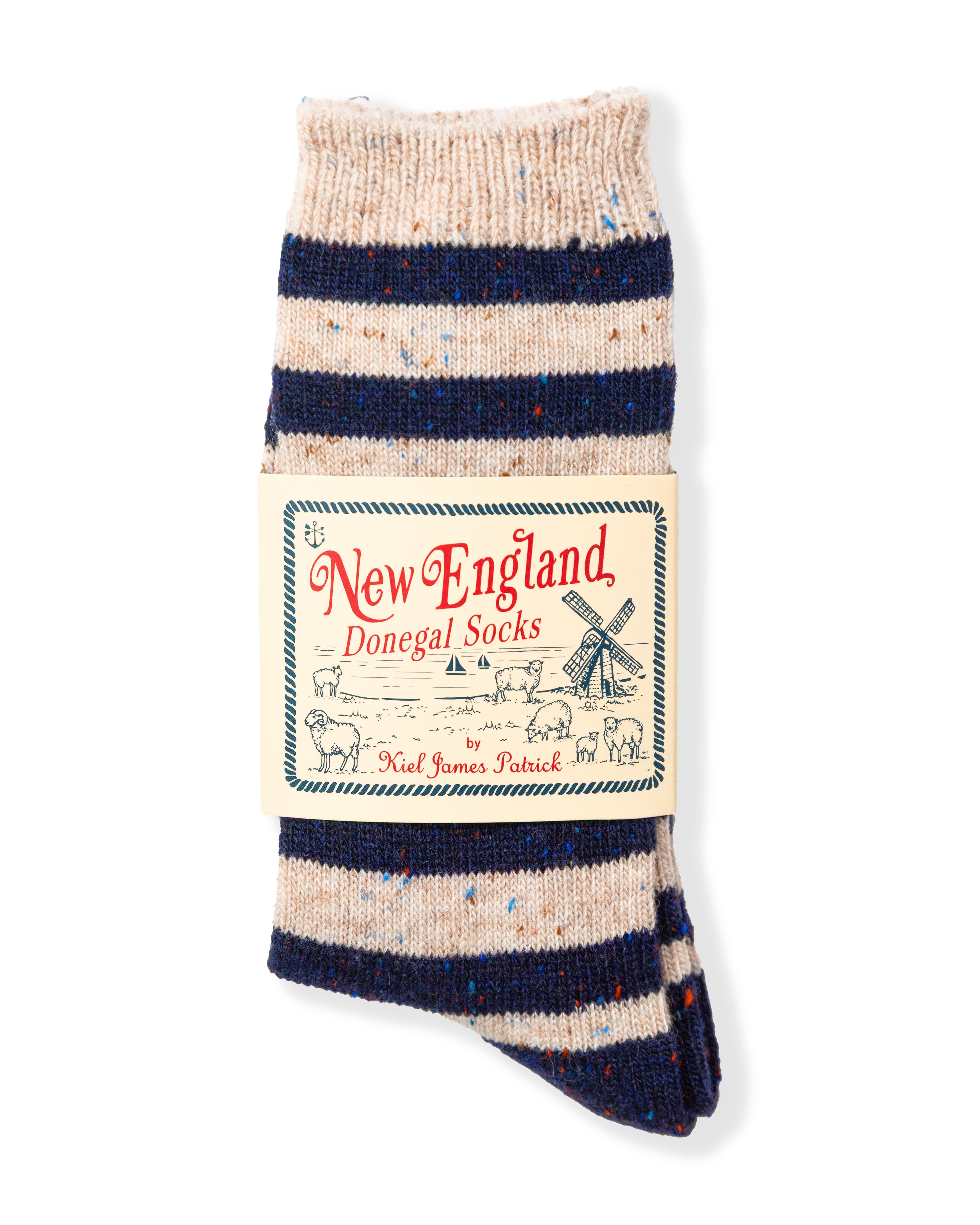 Old Salt Stripe Donegal Sock