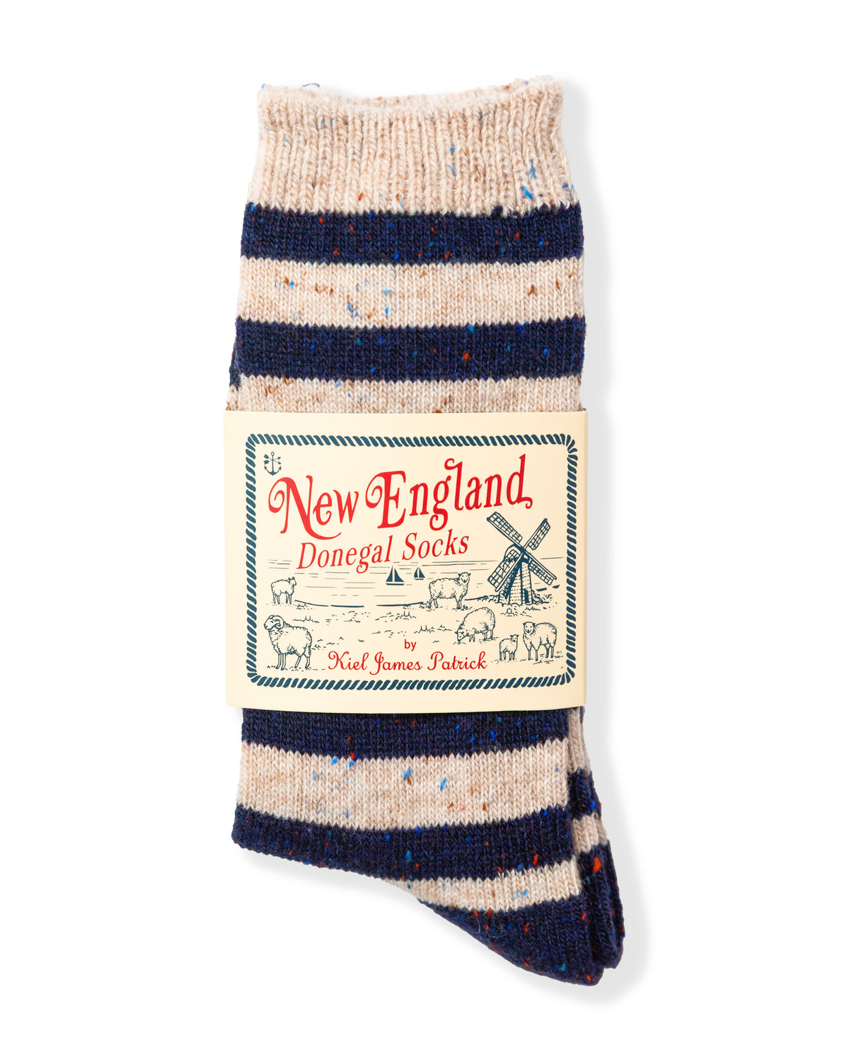 Old Salt Stripe Donegal Socks