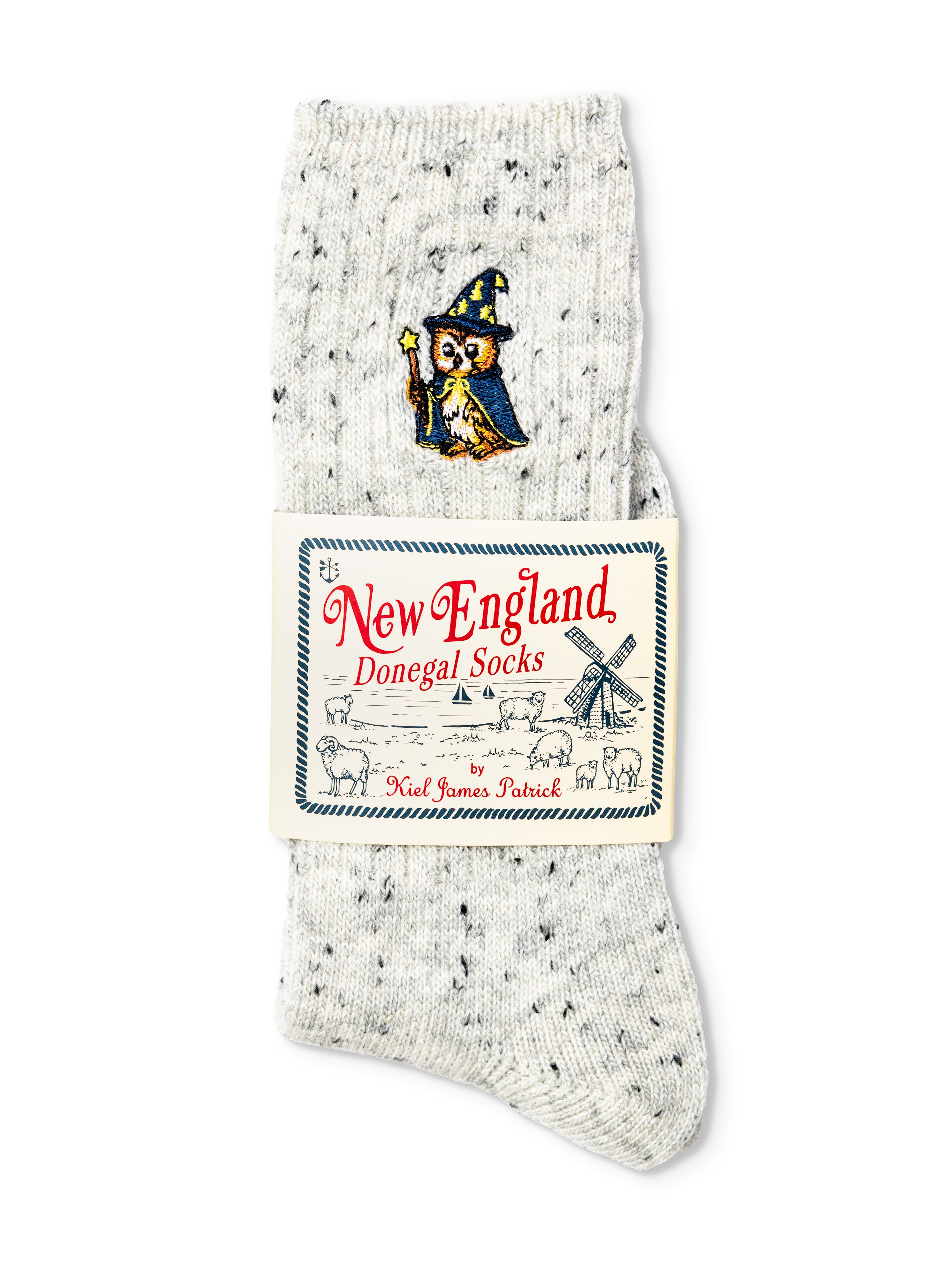Owl Wizard Donegal Socks