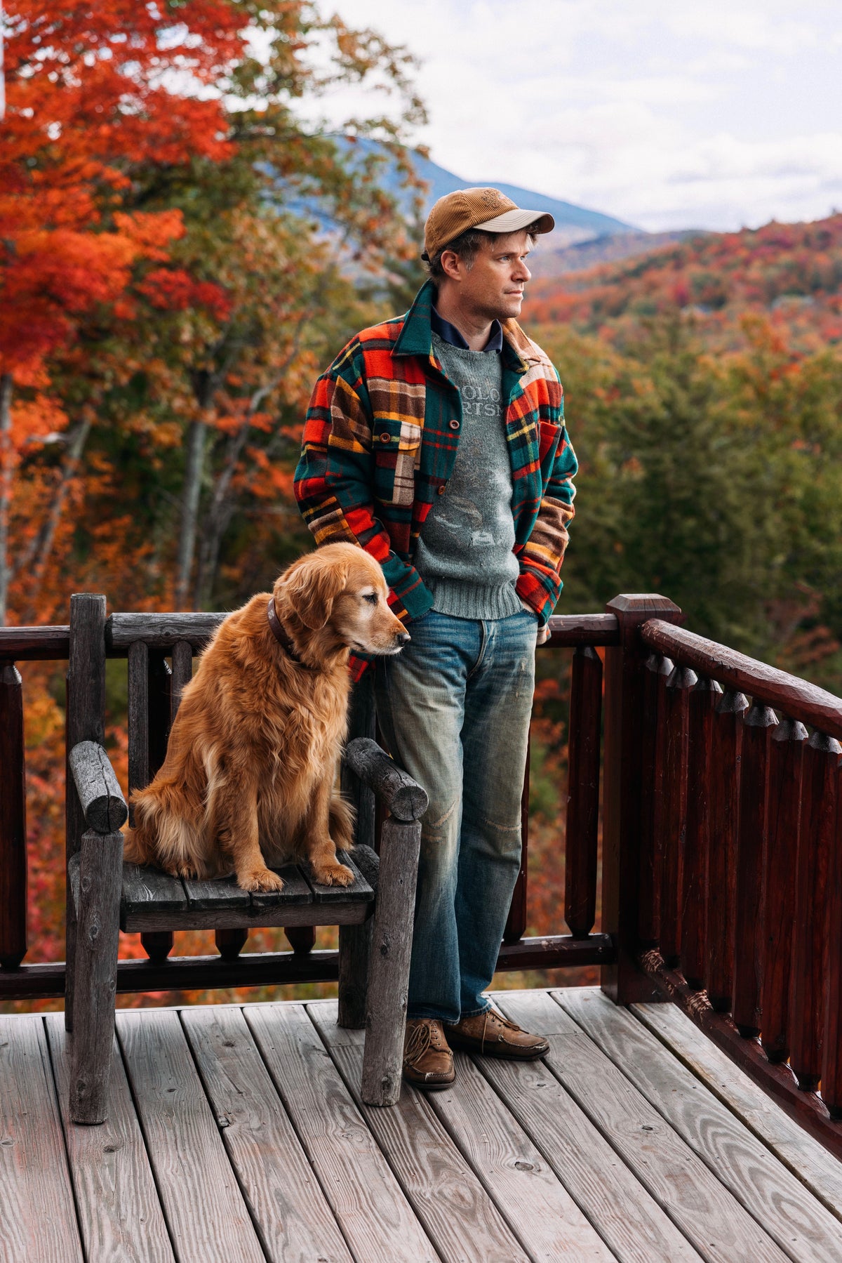 Patchwork Wool Barn Coat
