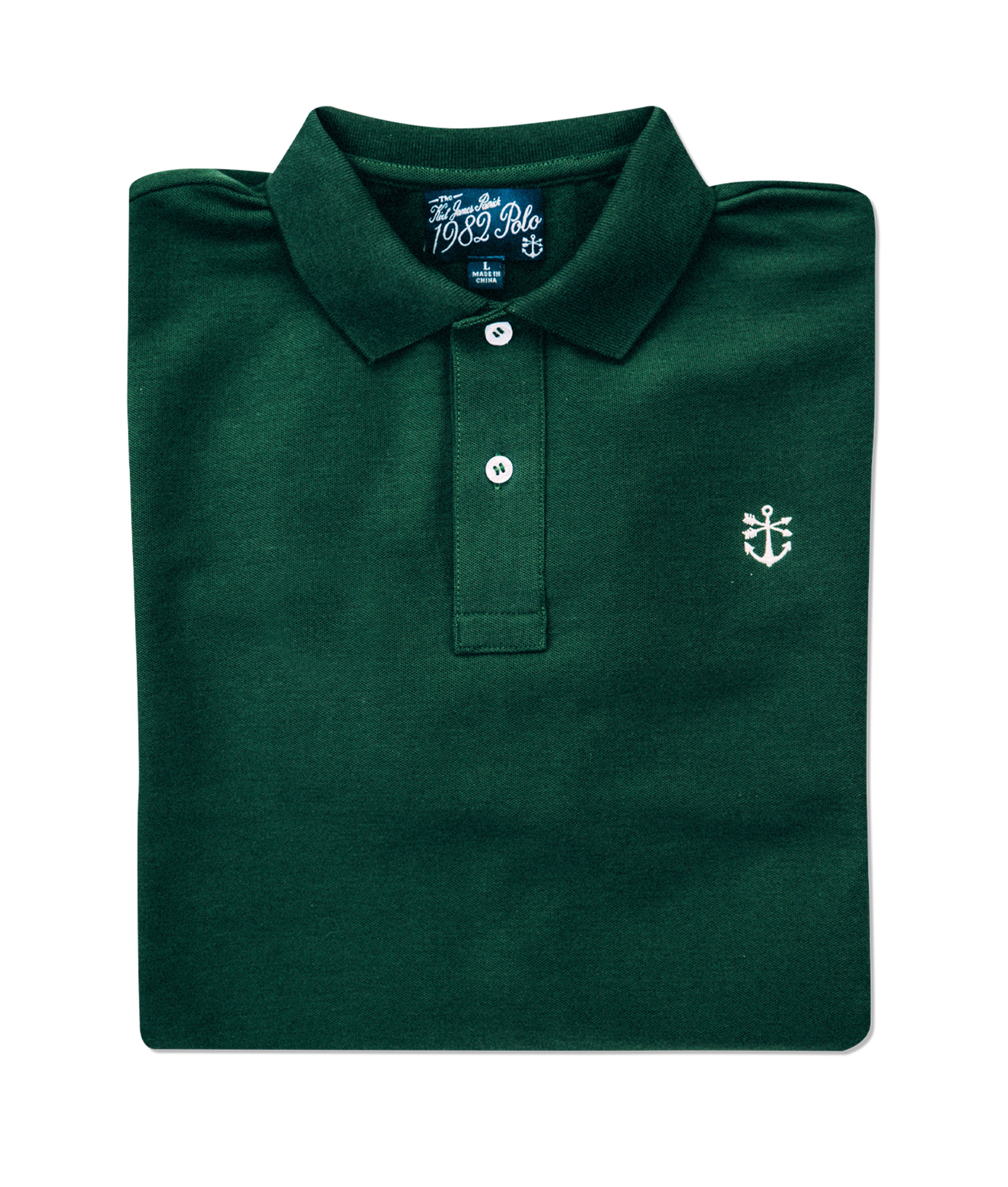 Lake Winnipesaukee 1989 Pique Polo Shirt in Forrest Green