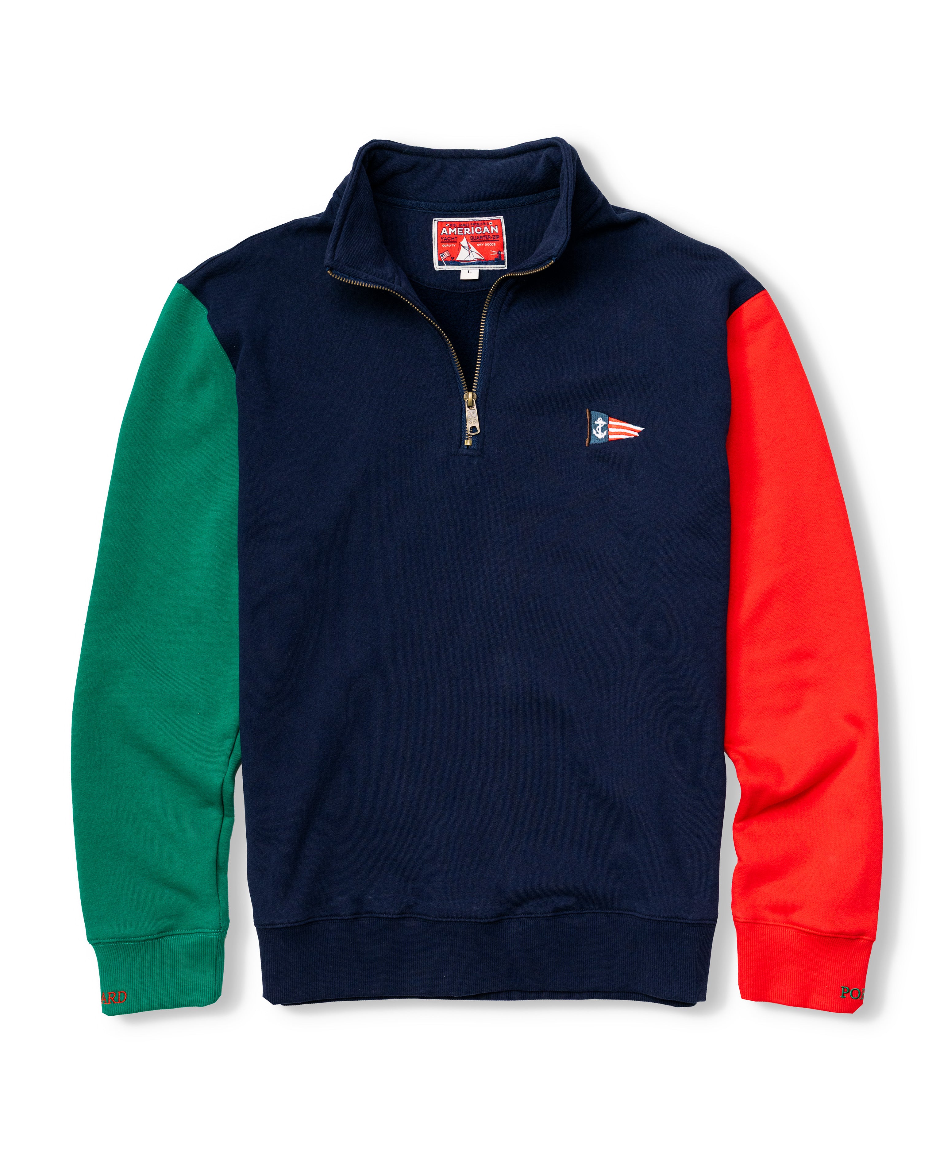 Port and Starboard Colorblock Quarter Zip - Men's