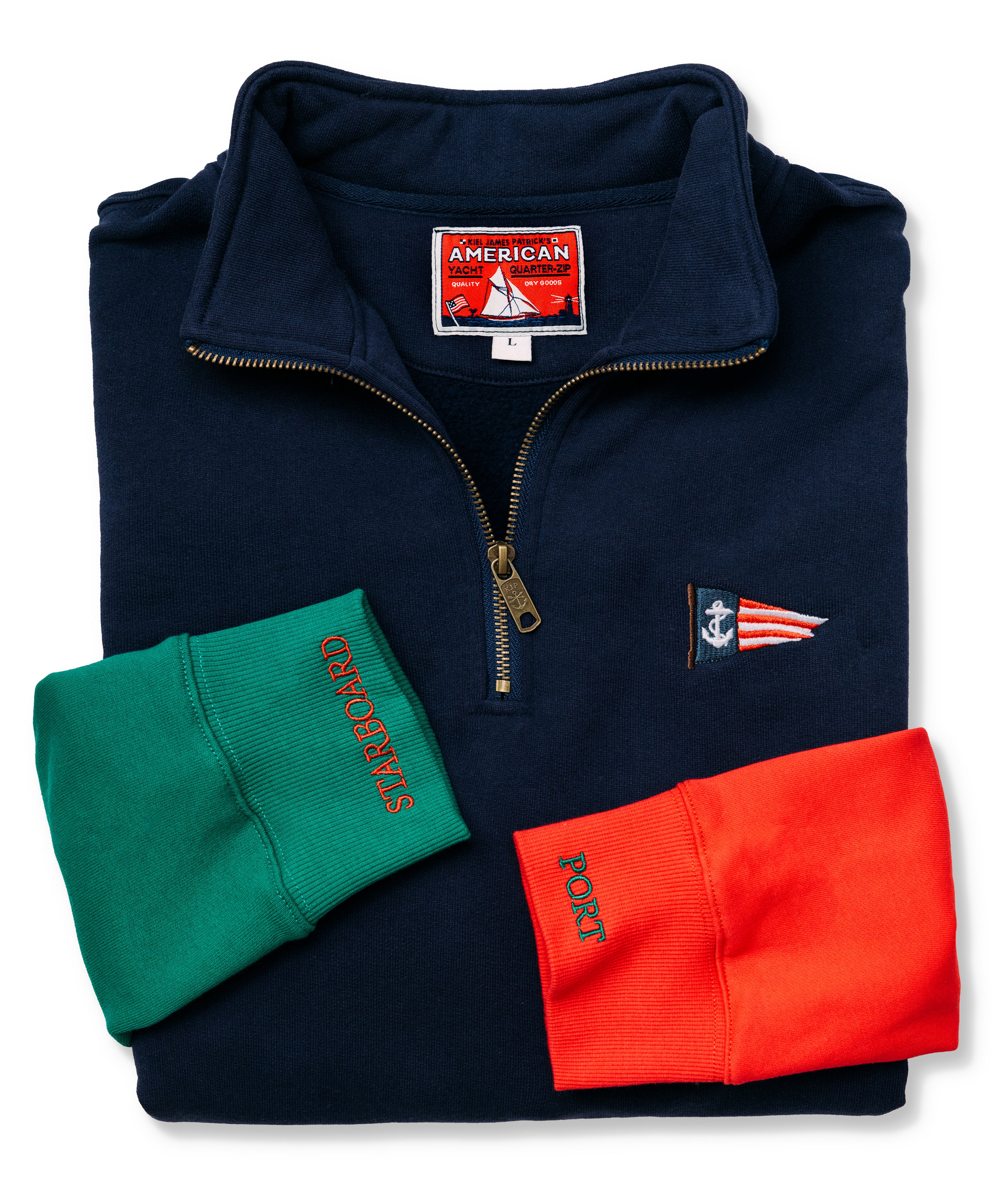 Port and Starboard Colorblock Quarter Zip - Men's