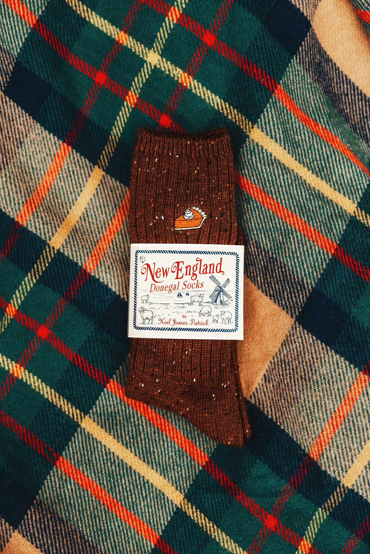 Pumpkin Pie Donegal Socks