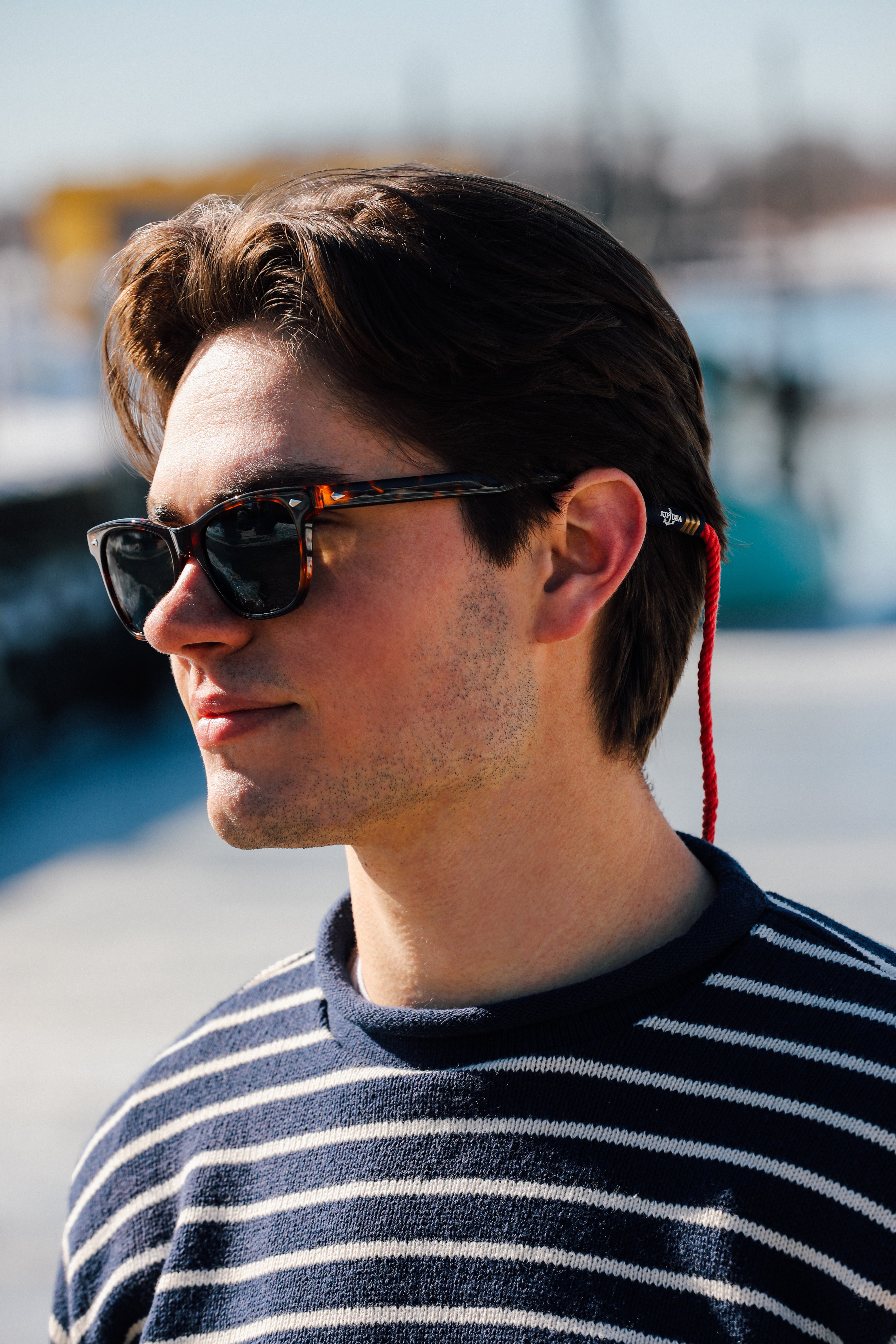 Anchor Ropies Sunglasses Strap in Red