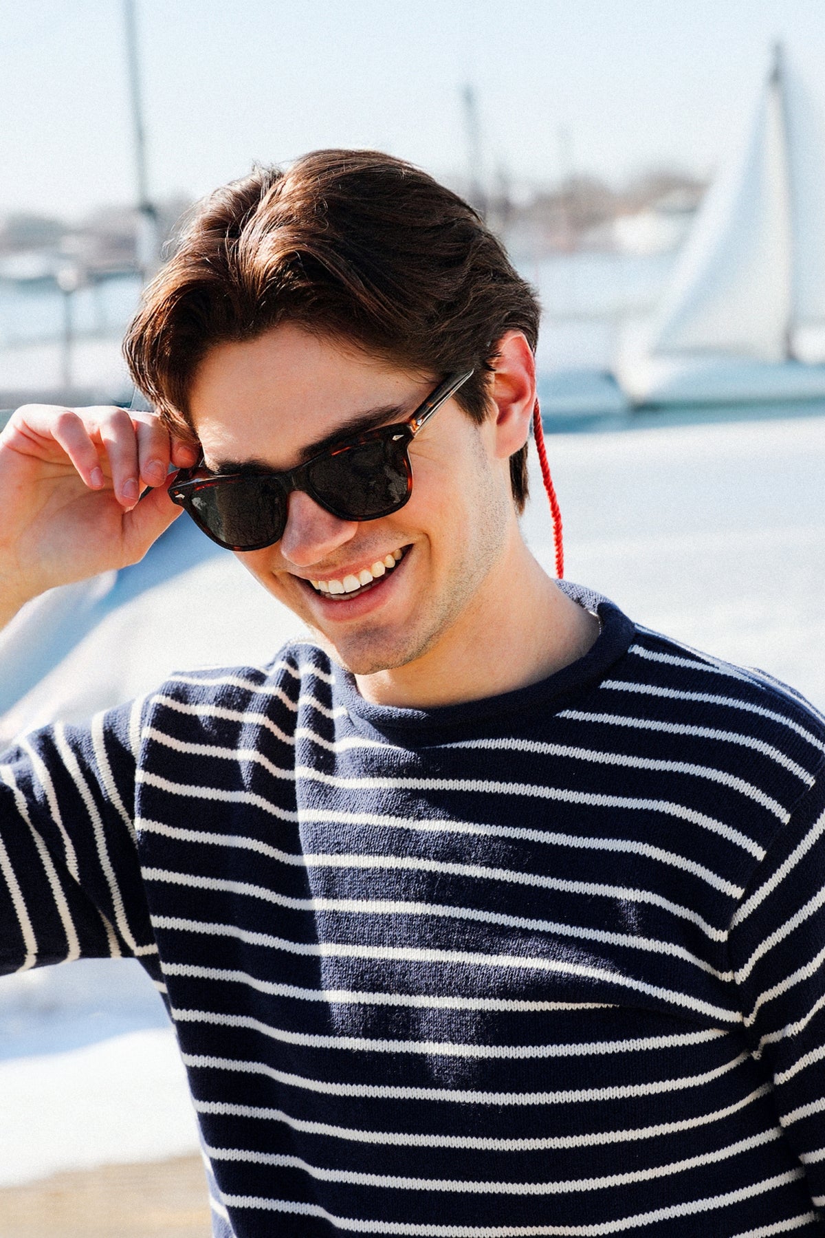 Anchor Ropies Sunglasses Strap in Red