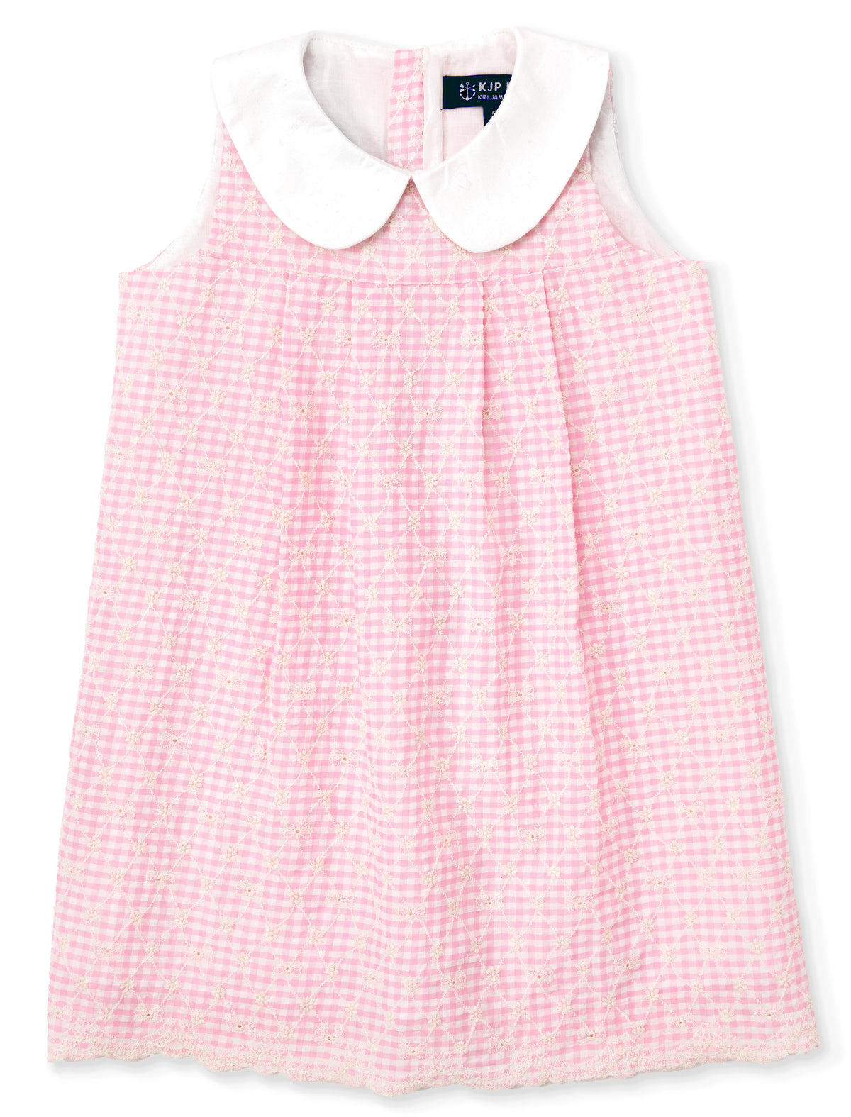 Rose Gingham Eyelet Kids Dress