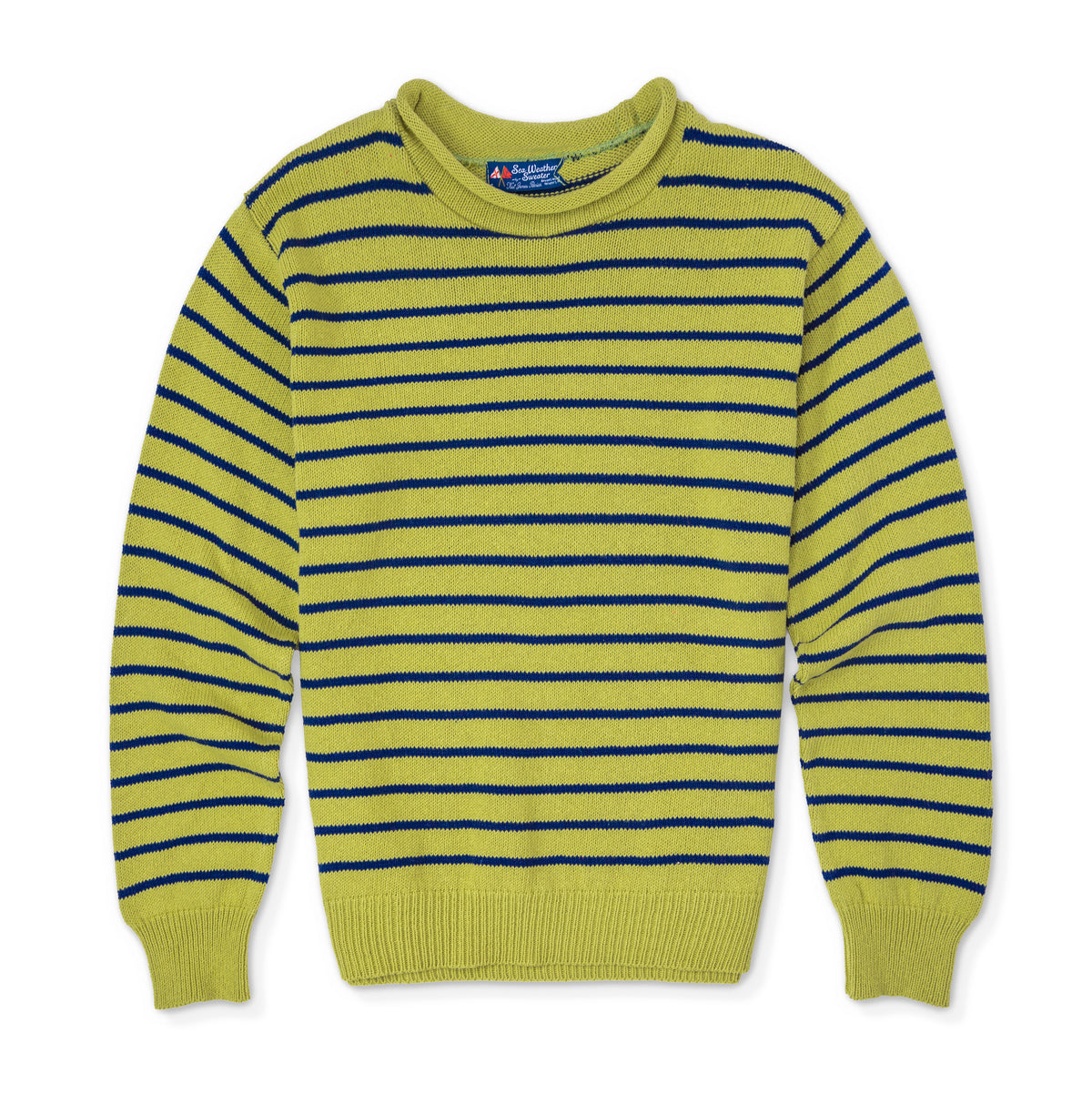Sage Harbor Stripe Rollneck Sweater