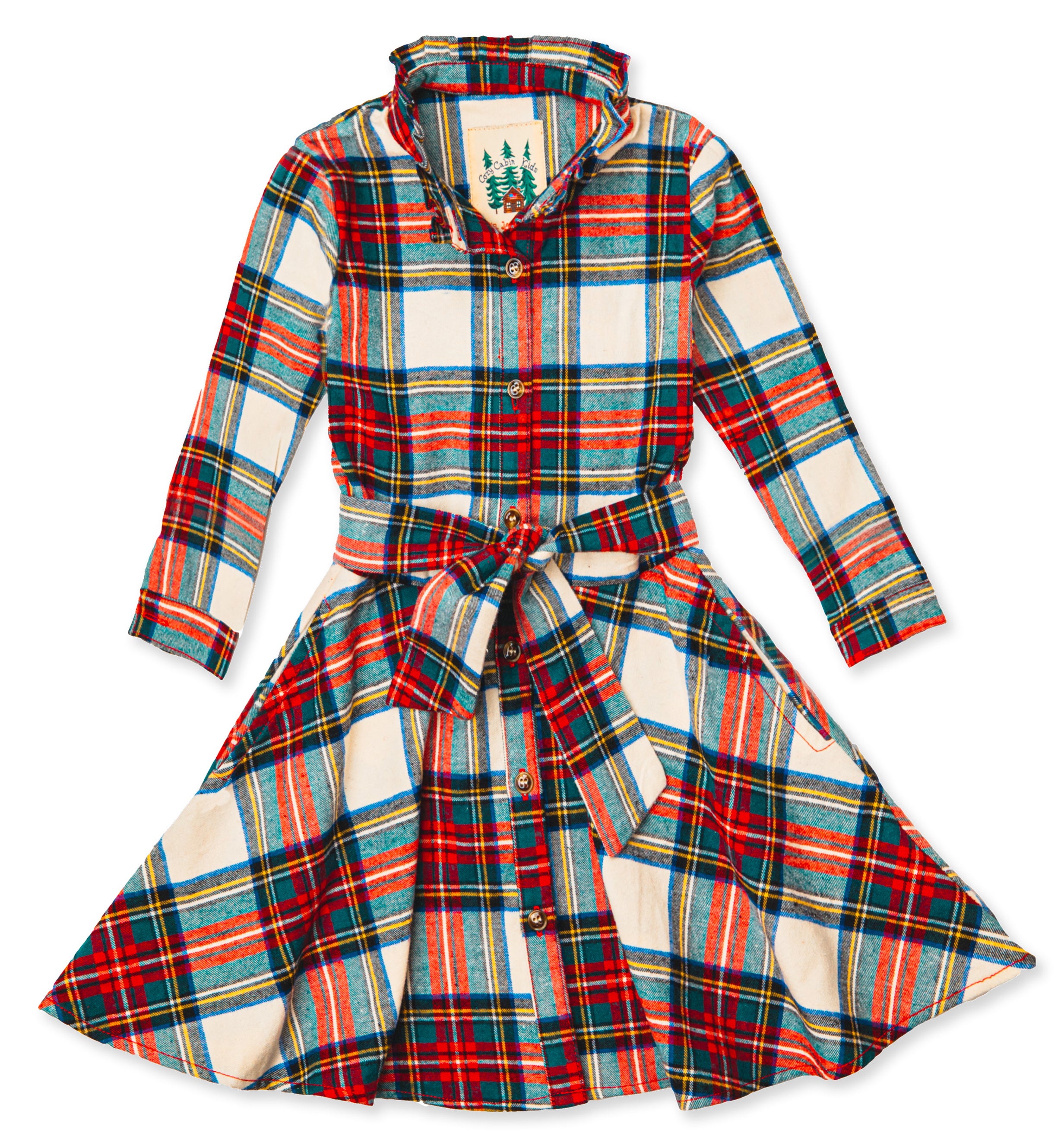 Santa Baby Flannel Dress Kids