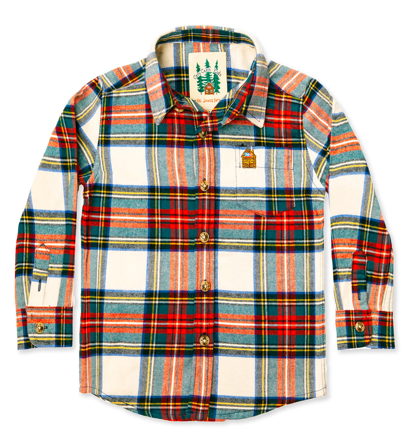 Santa Baby Kids Flannel Shirt