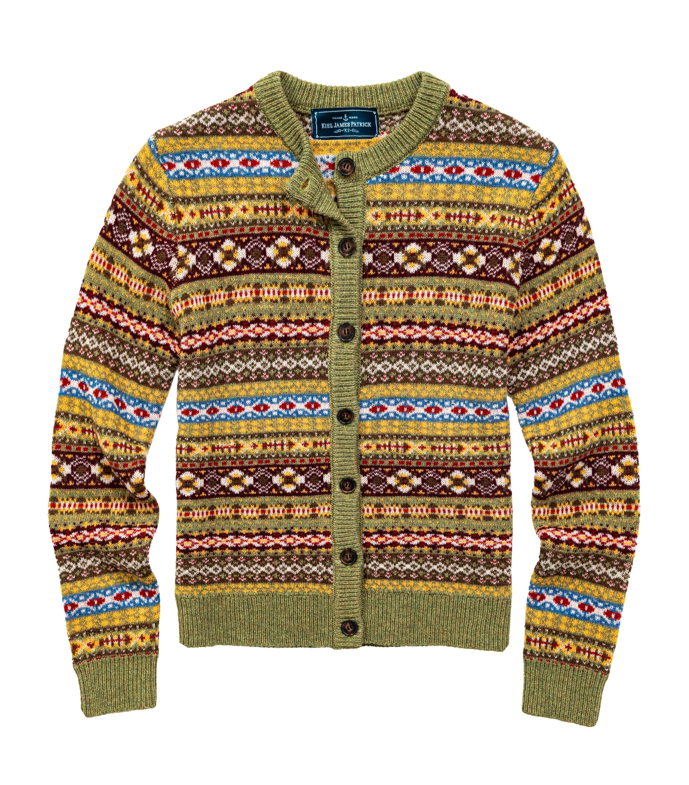 Saranack Fern Fair Isle Cardigan