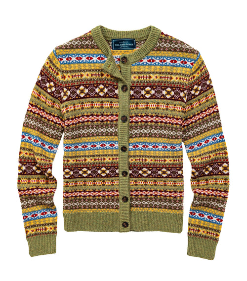 Saranac Fern Fair Isle Cardigan