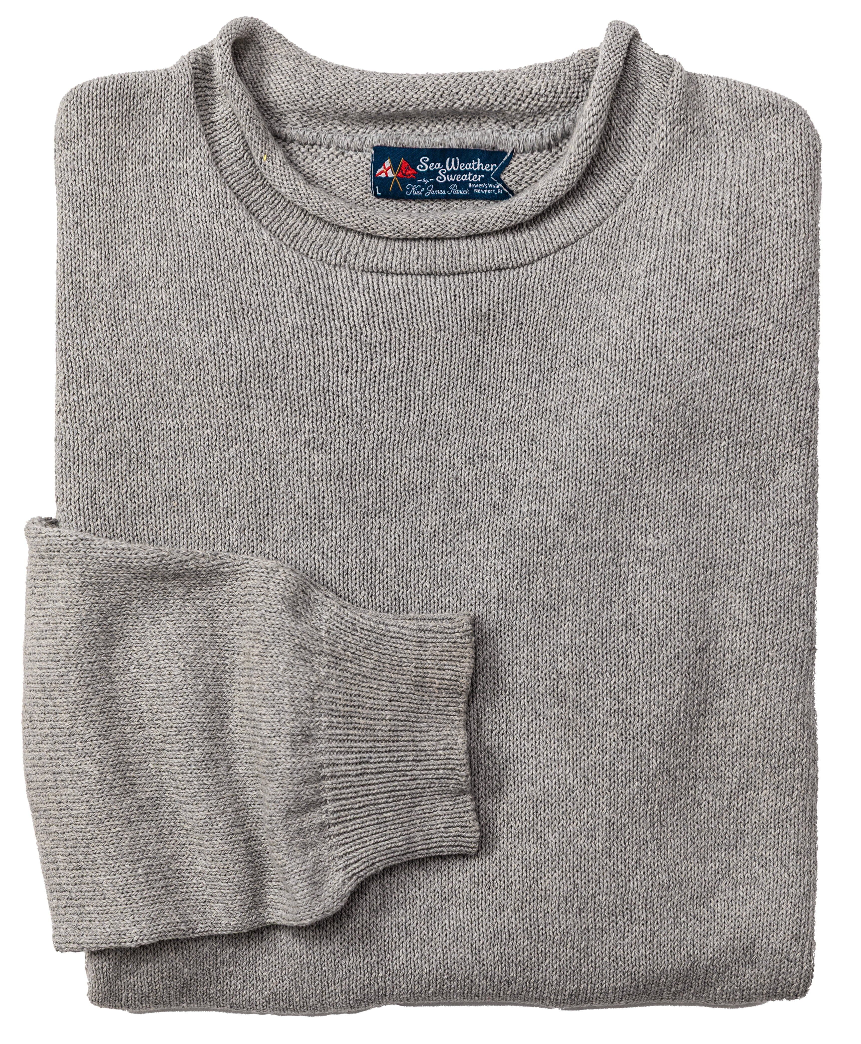 Sea Weather Rollneck Sweater in Fog - Men's