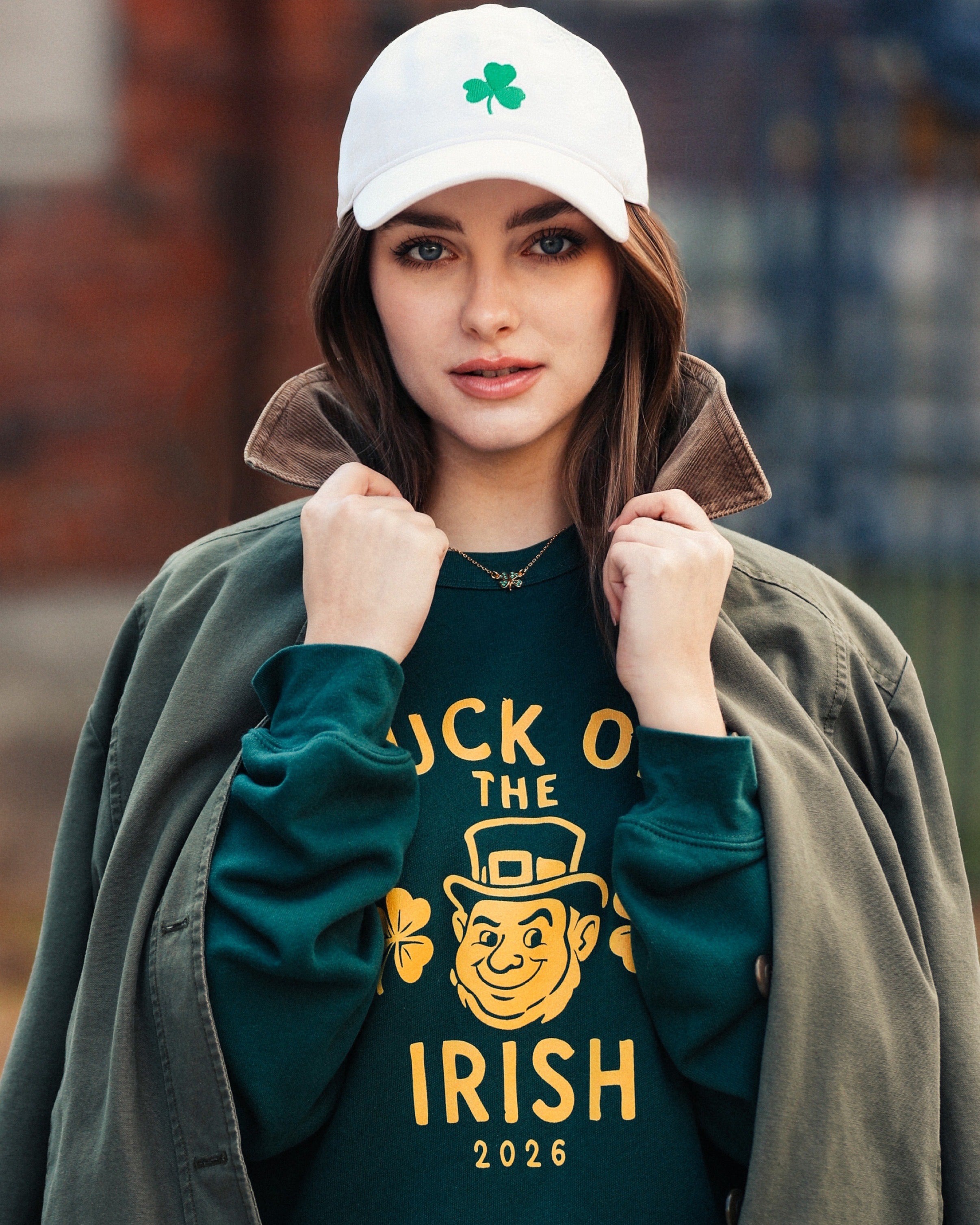 Shamrock Hat in White