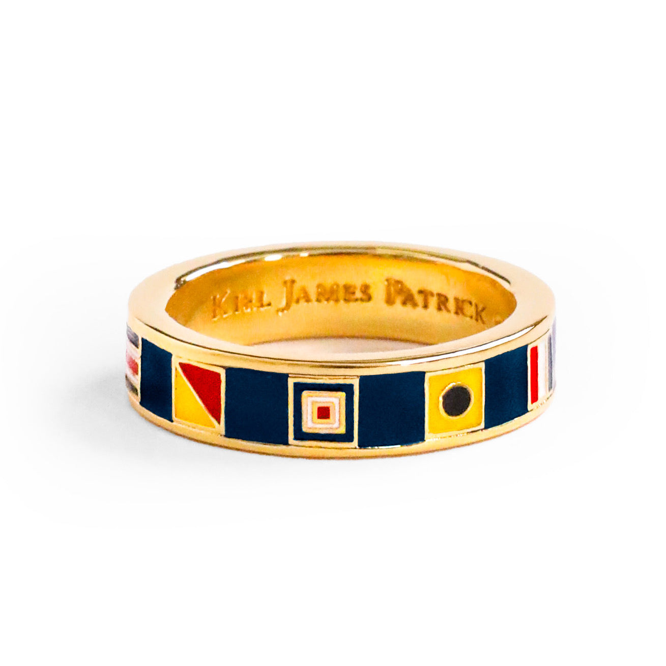 Nautical Flag Ring in Gold