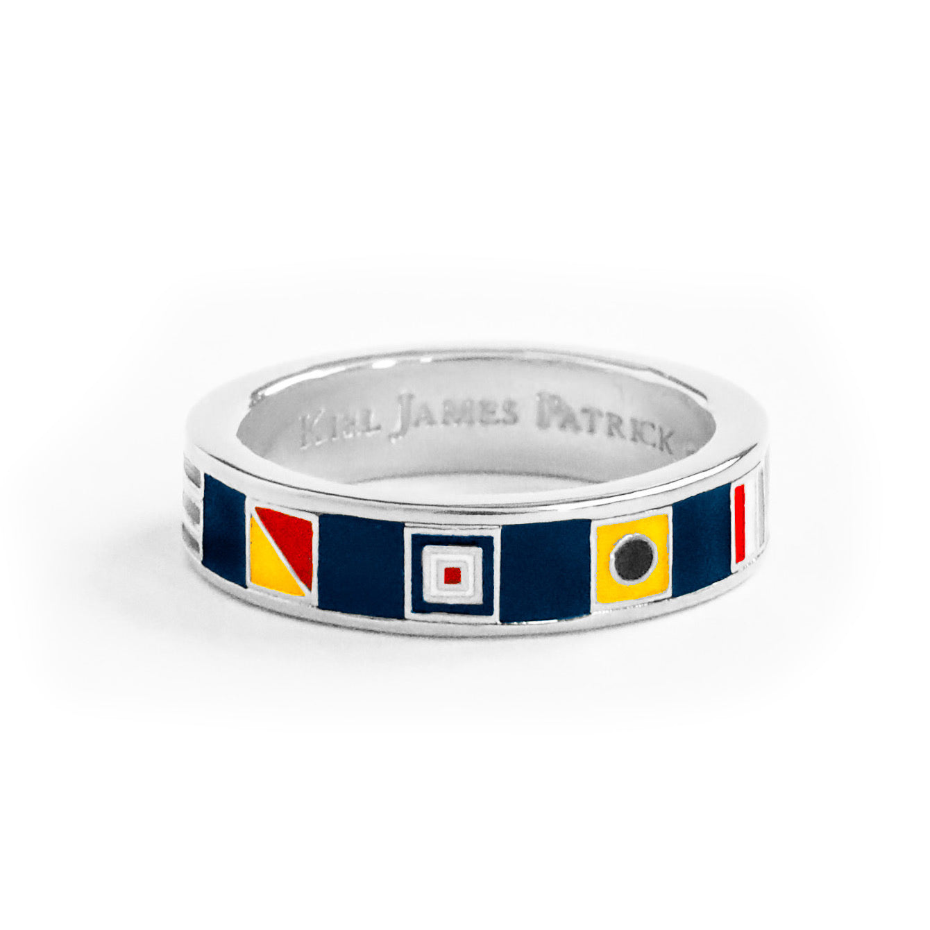 Nautical Flag Ring in Silver
