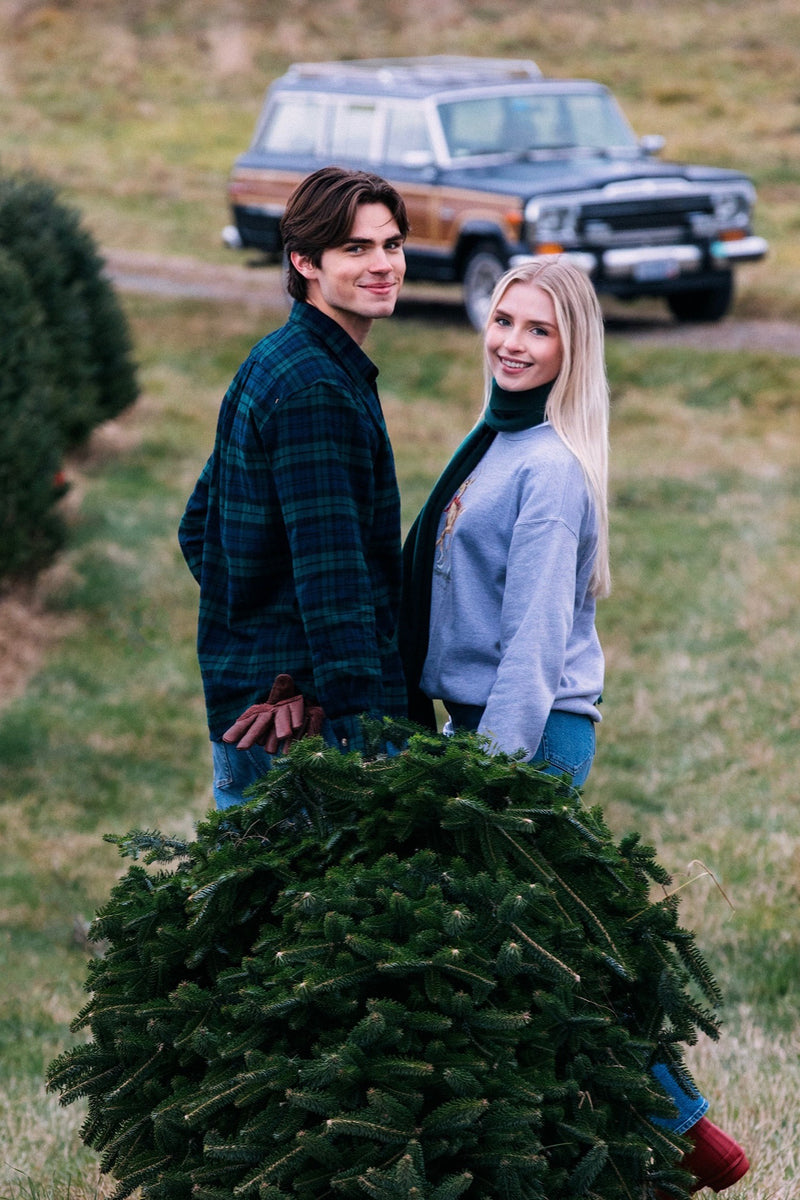 Skating Deer Crewneck Sweatshirt