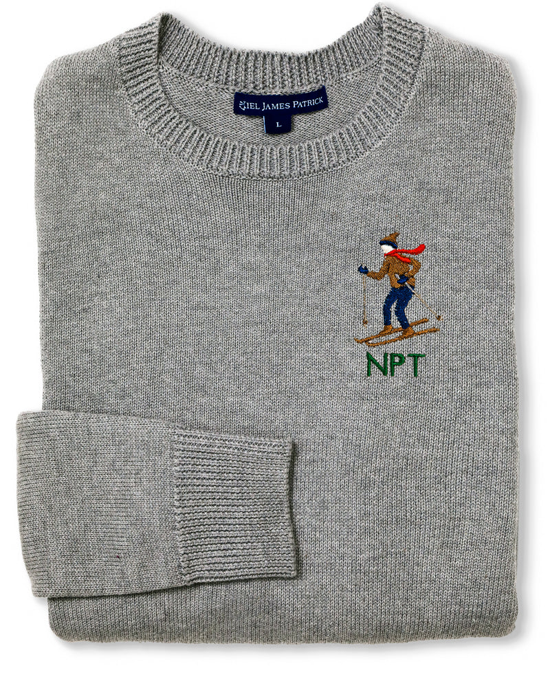 Ski Season Embroidered Monogram Sweater - Men's – Kiel James Patrick