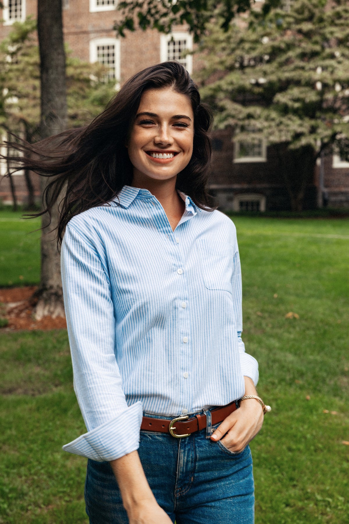Sophie Striped Oxford Shirt