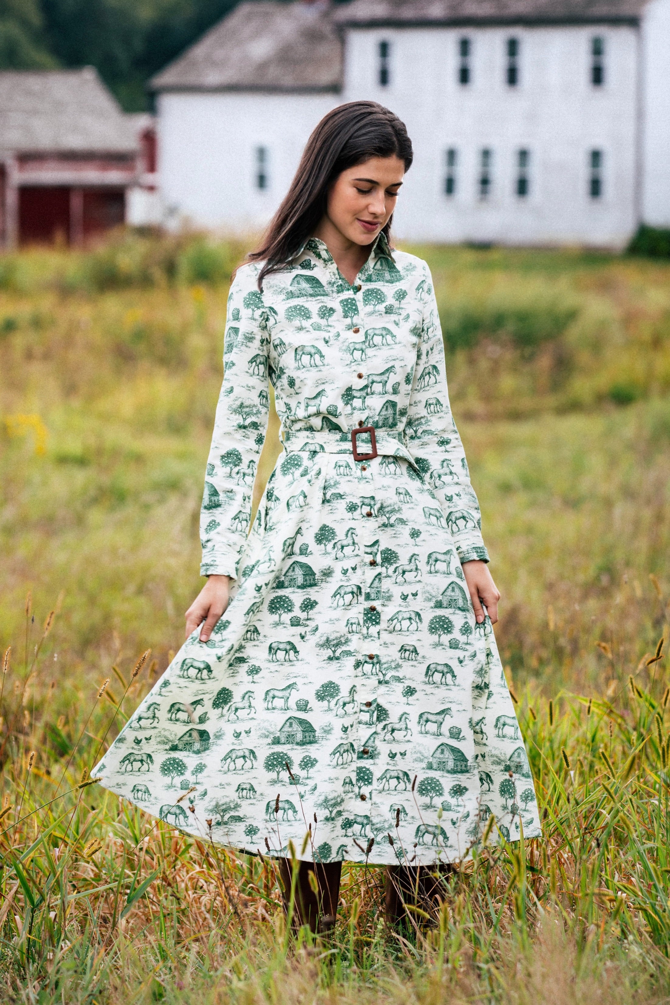 Stonewall Pasture Flannel Maxi Dress