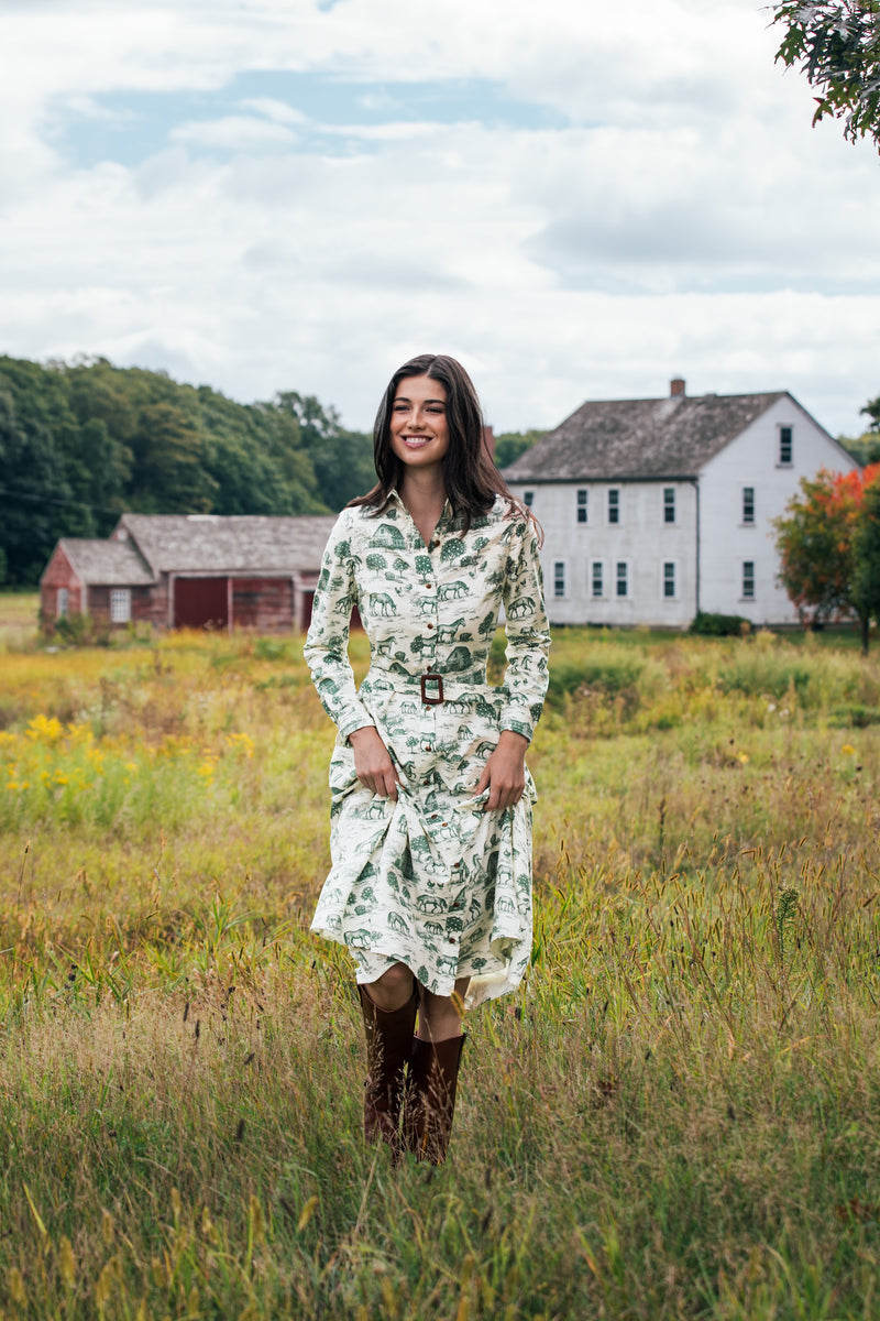 Stonewall Pasture Flannel Maxi Dress