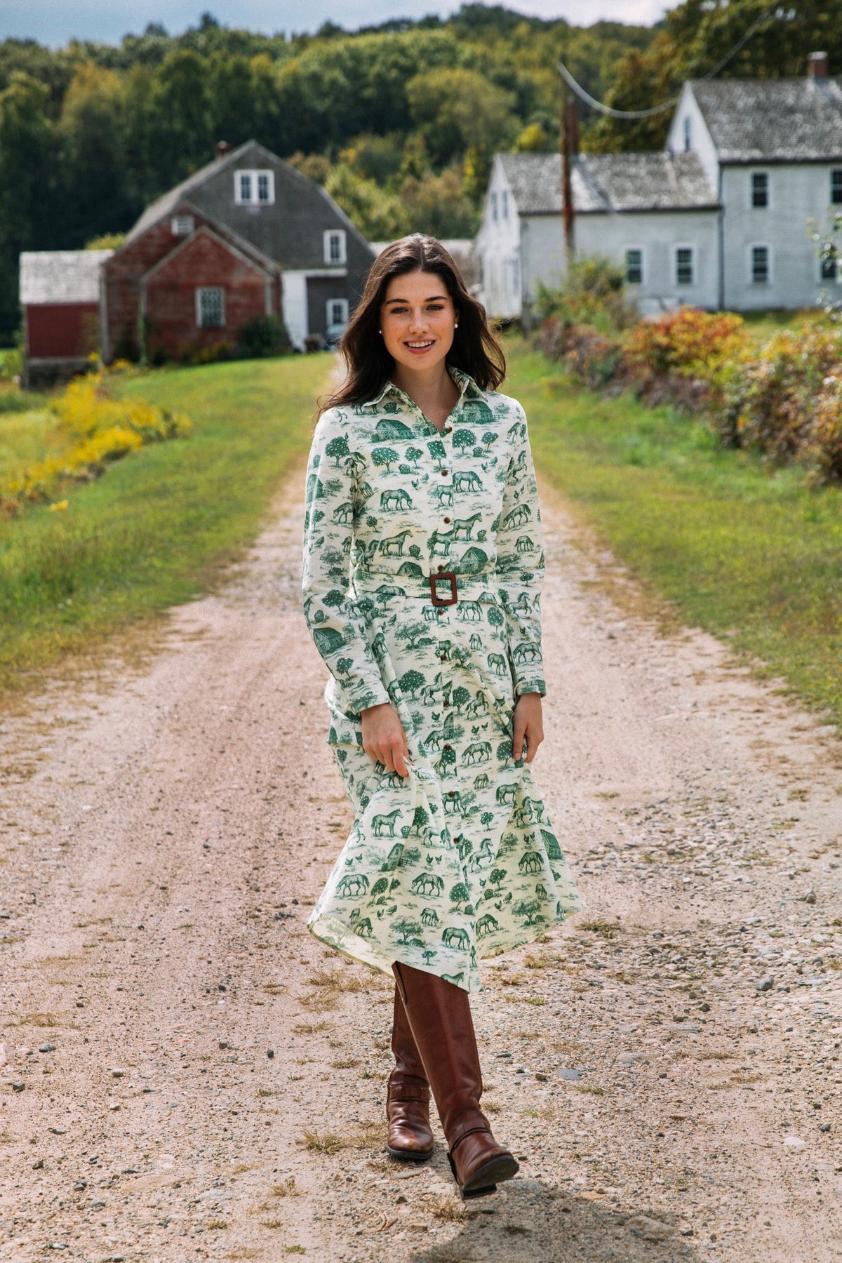 Stonewall Pasture Flannel Maxi Dress