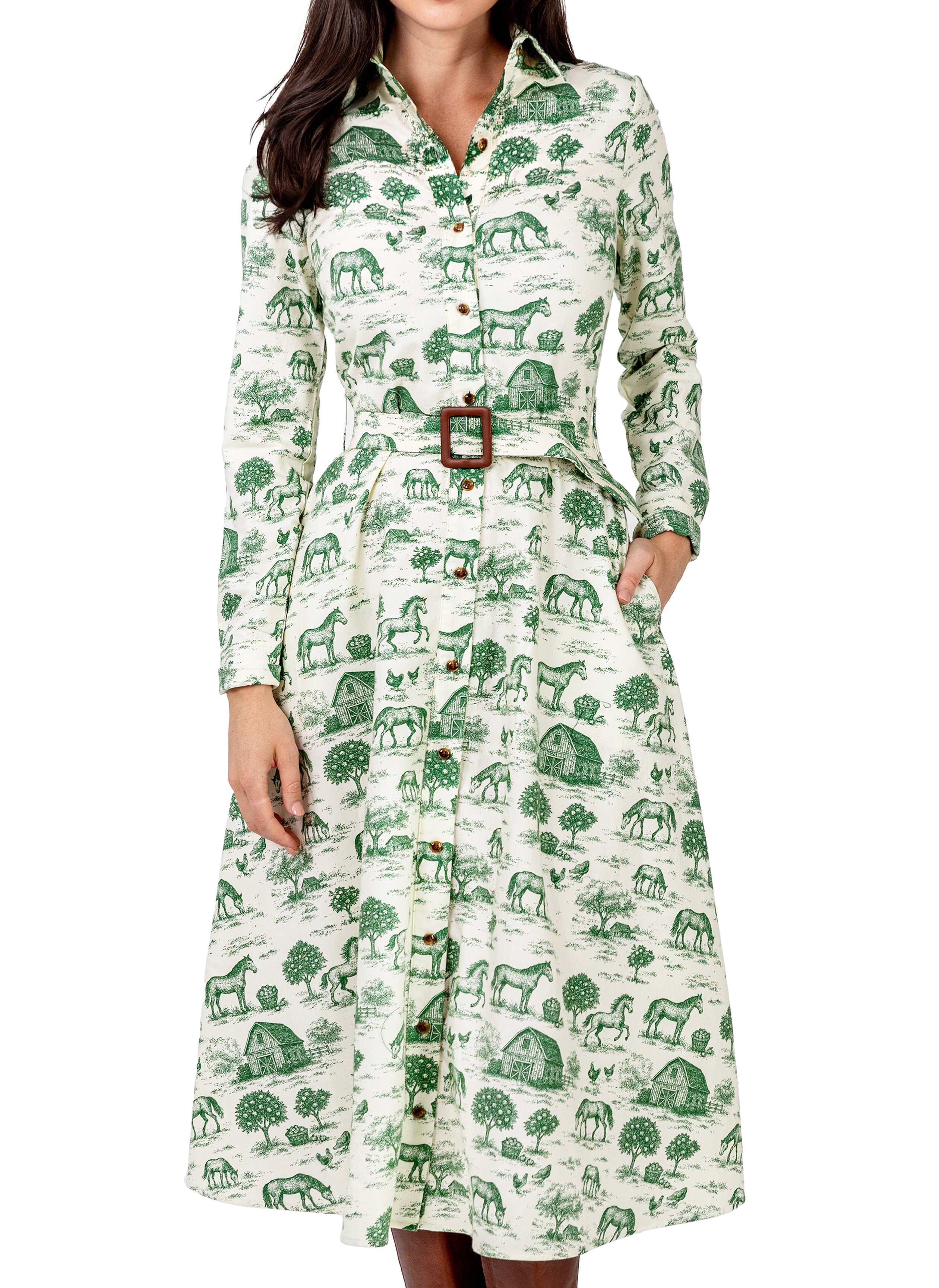 Stonewall Pasture Flannel Maxi Dress