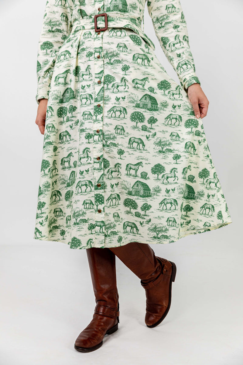 Stonewall Pasture Flannel Maxi Dress
