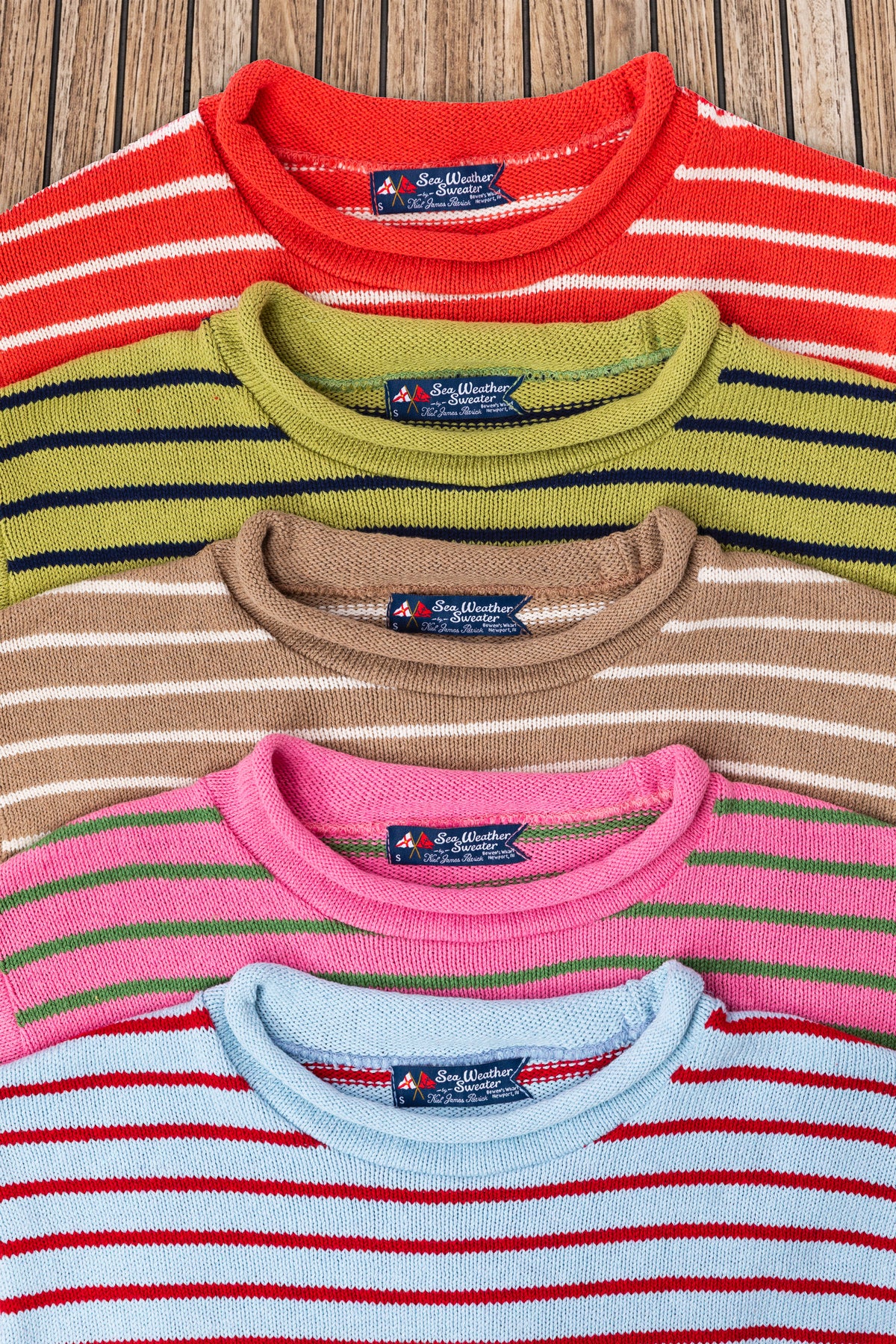 Dockside Stripe Rollneck Sweater