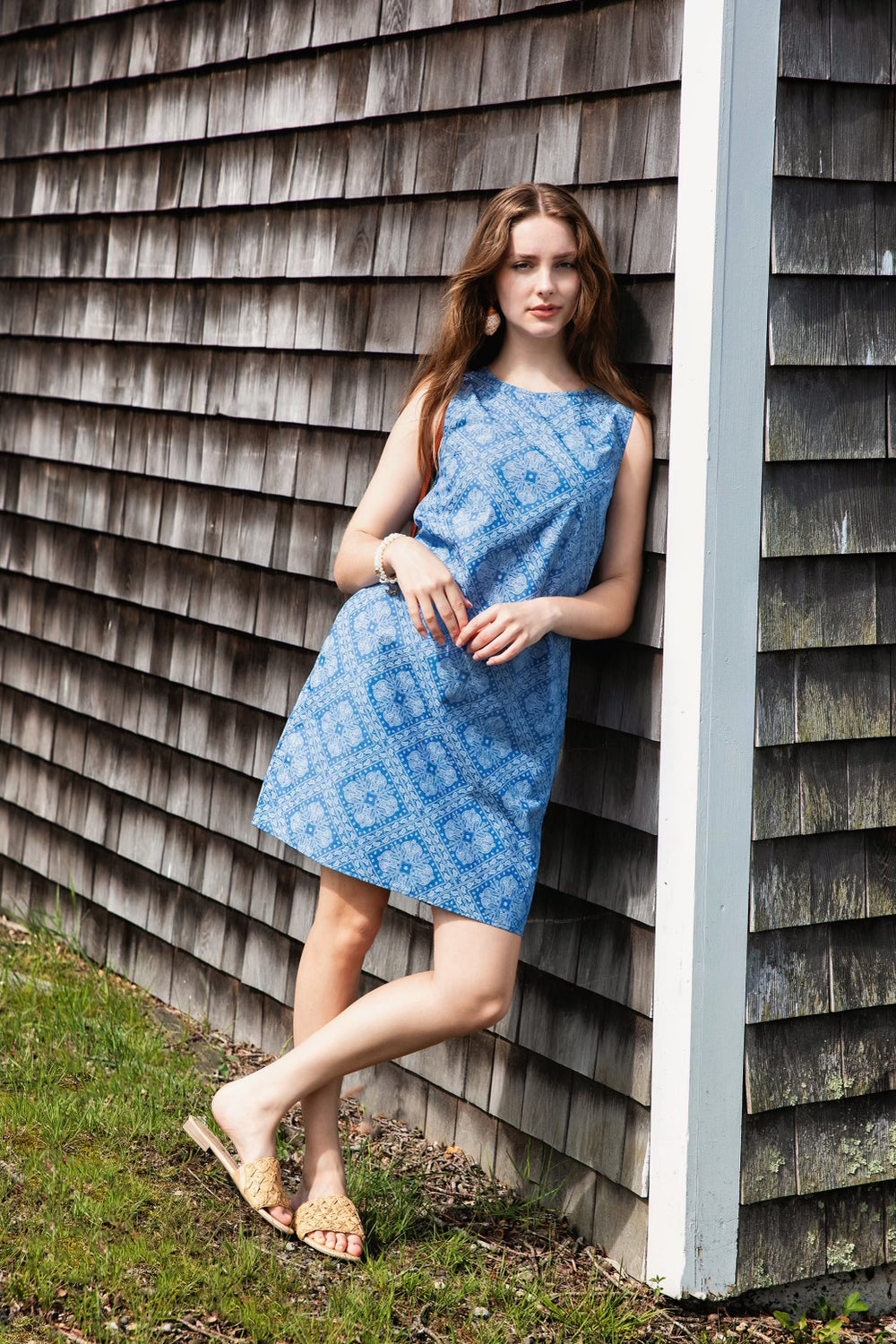 paisley summer dress KJP Women's Blues Shift – Kiel James Patrick weather escapes Size:Free Blooming with every step NS-Include in Promo 2024 BFCM
