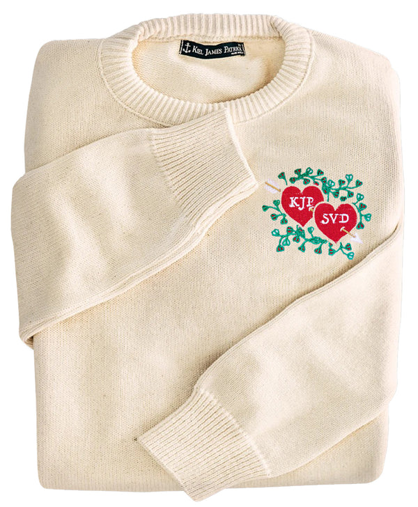 Together Forever Embroidered Monogram Sweater - Women's